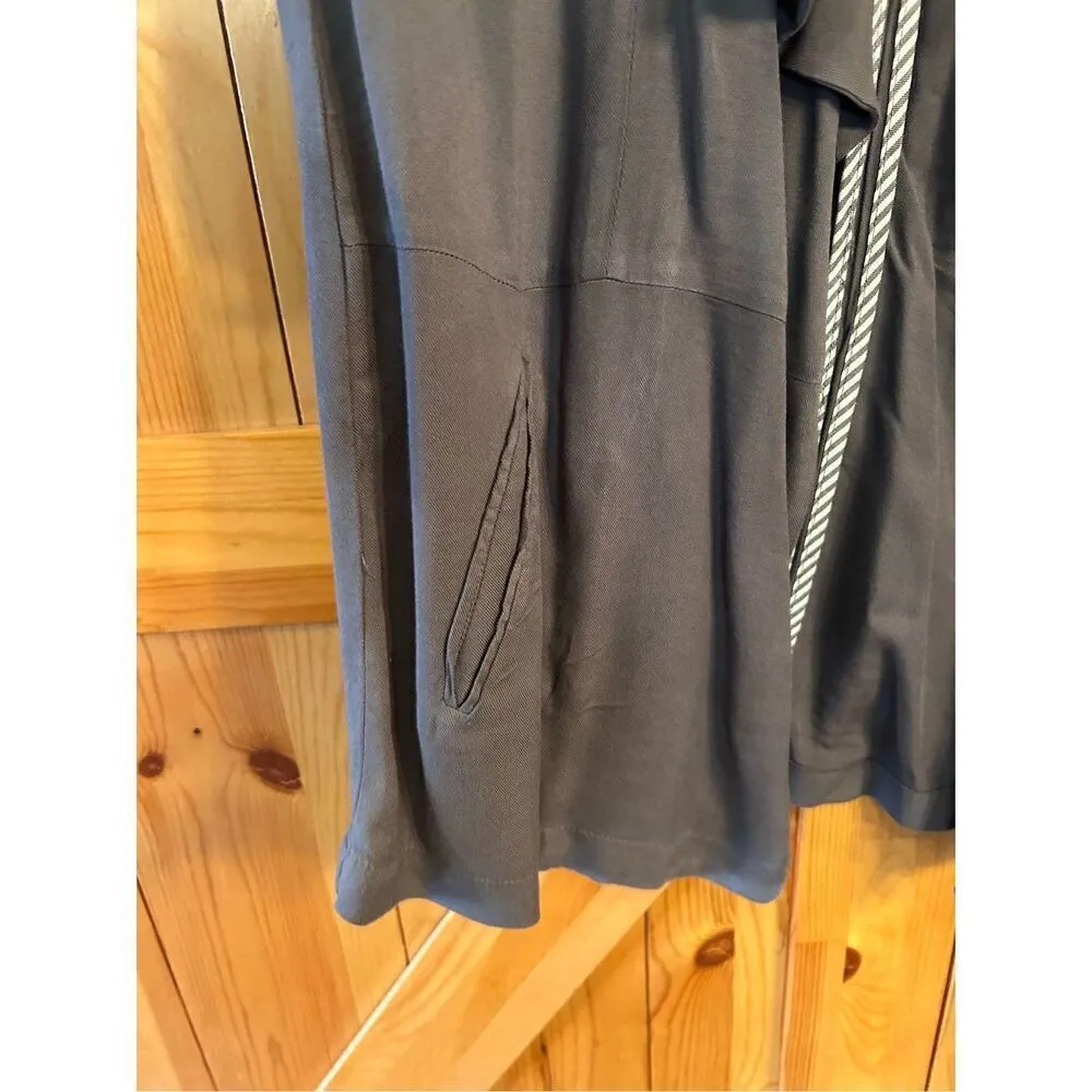 Life in Progress Womens Blazer Sz S Gray Open Drape Lightweight (3949) - Image 2