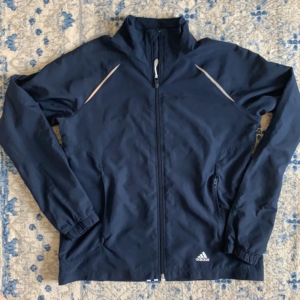 Adidas Navy Lightweight Jacket - Image 2