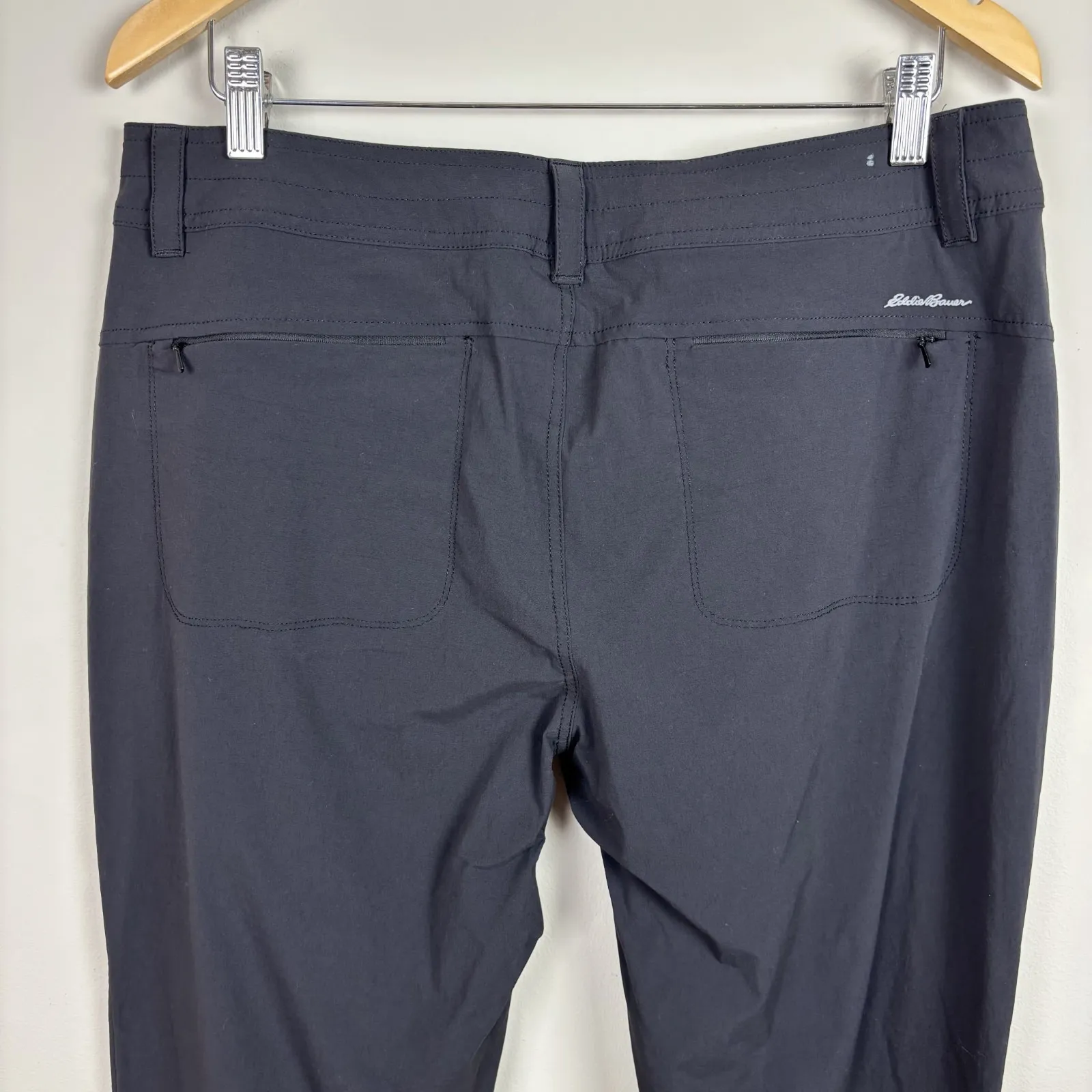 Eddie Bauer Pants Womens 14 Black Sightscape Horizon Convertible Roll Up Outdoor - Image 4