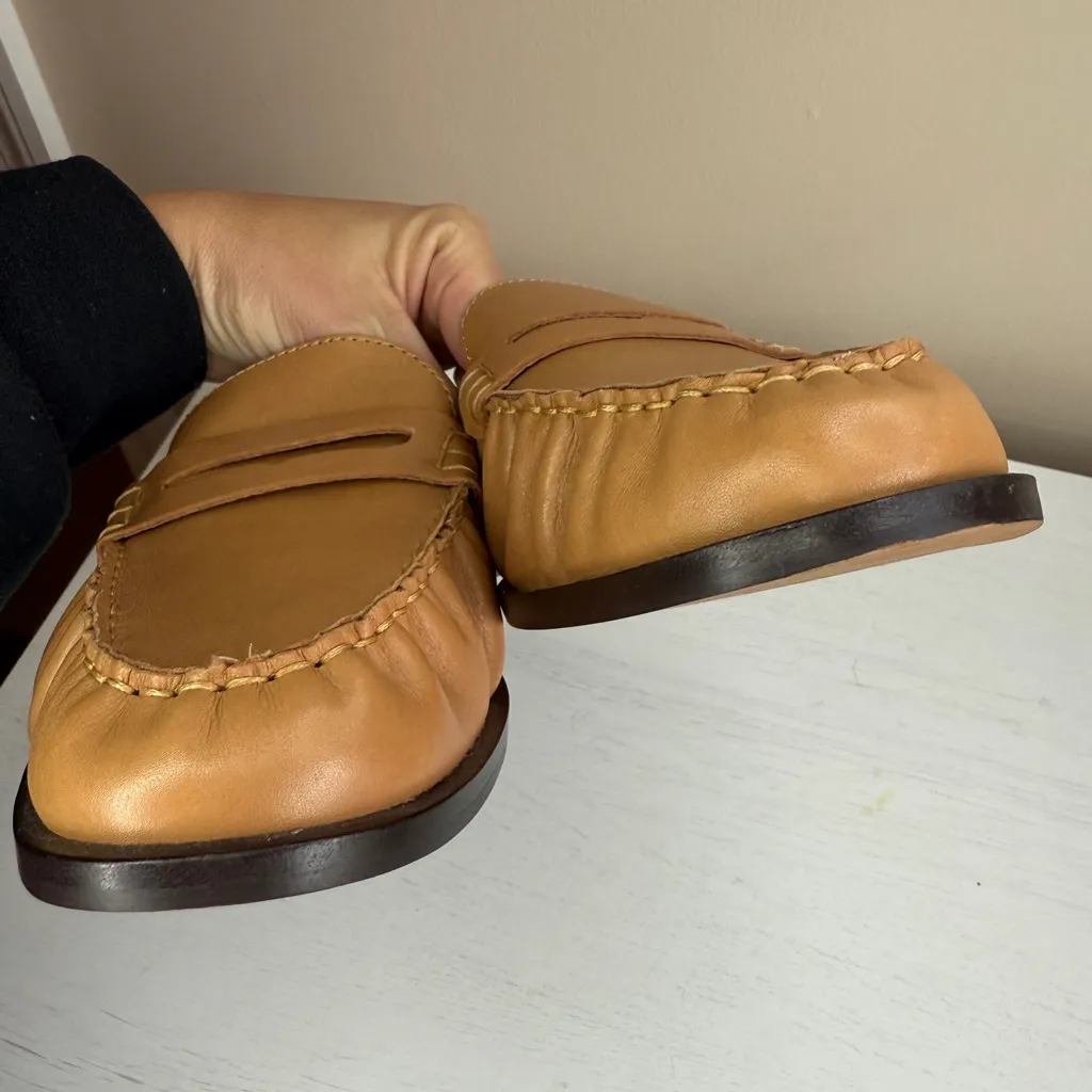 Madewell NWOB Nye Cut Out Leather Loafers Sz 10 - Image 10