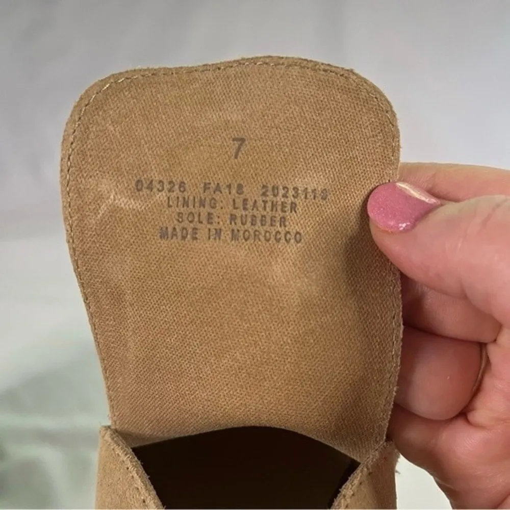 J.Crew Womens Size 7 Tan Macalister Wedge Heel Ankle Bootie Suede Boho Neutral - Image 5