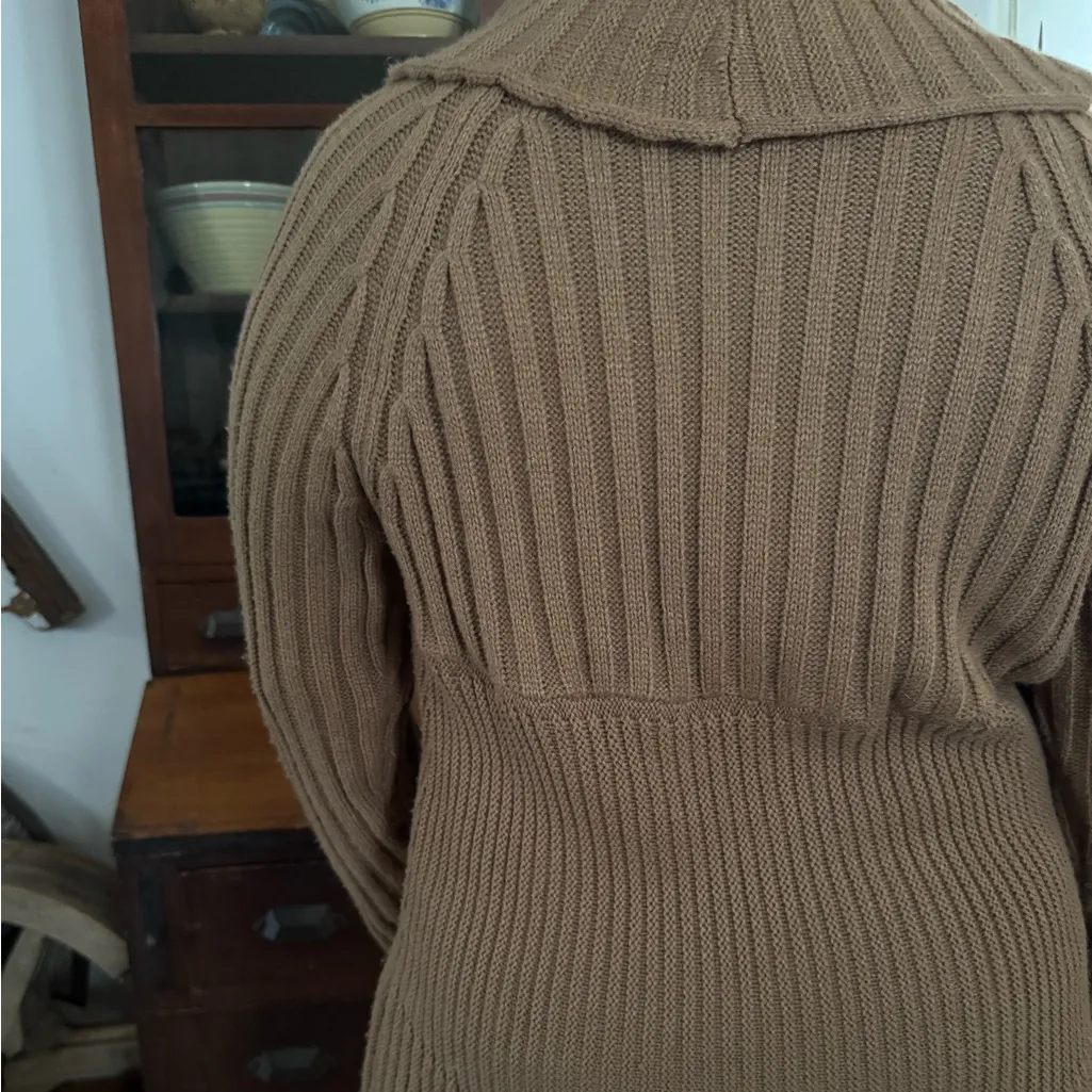 dressbarn Women's Brown Knit Cardigan Sweater 2X - Image 4