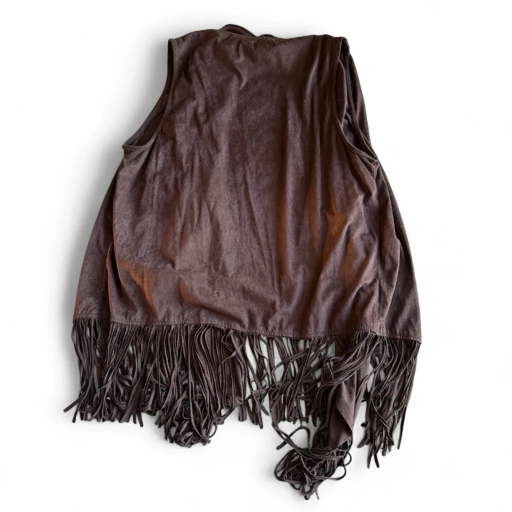 Absolutely Famous Chocolate Fringe Tunic - Image 3