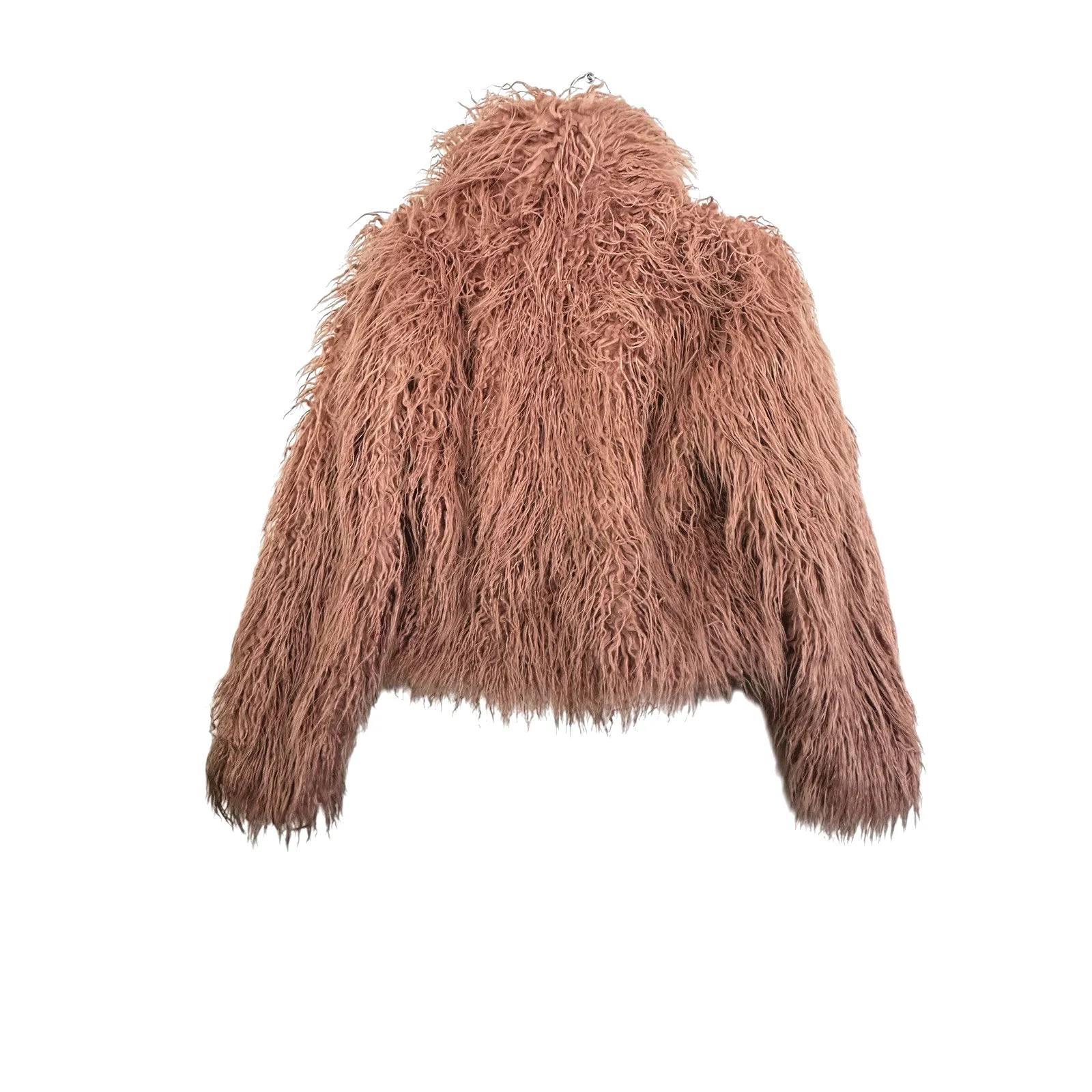 Women's Party Shag Faux Fur Jacket Wild Fable Pink Size XS - Image 4