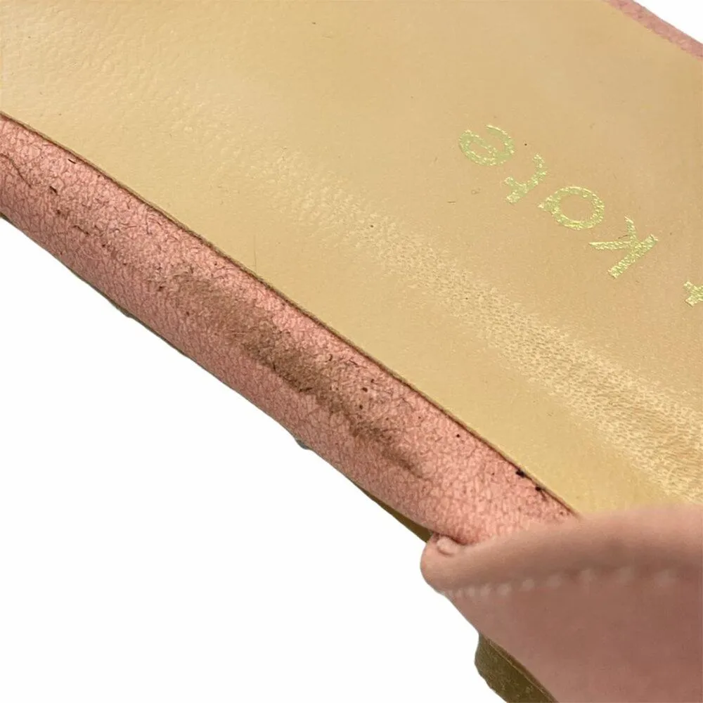 Olivia + Kate Haile Blush Flats Pink Size 8 Pointed Toe Faux Suede Slip On Shoe - Image 10