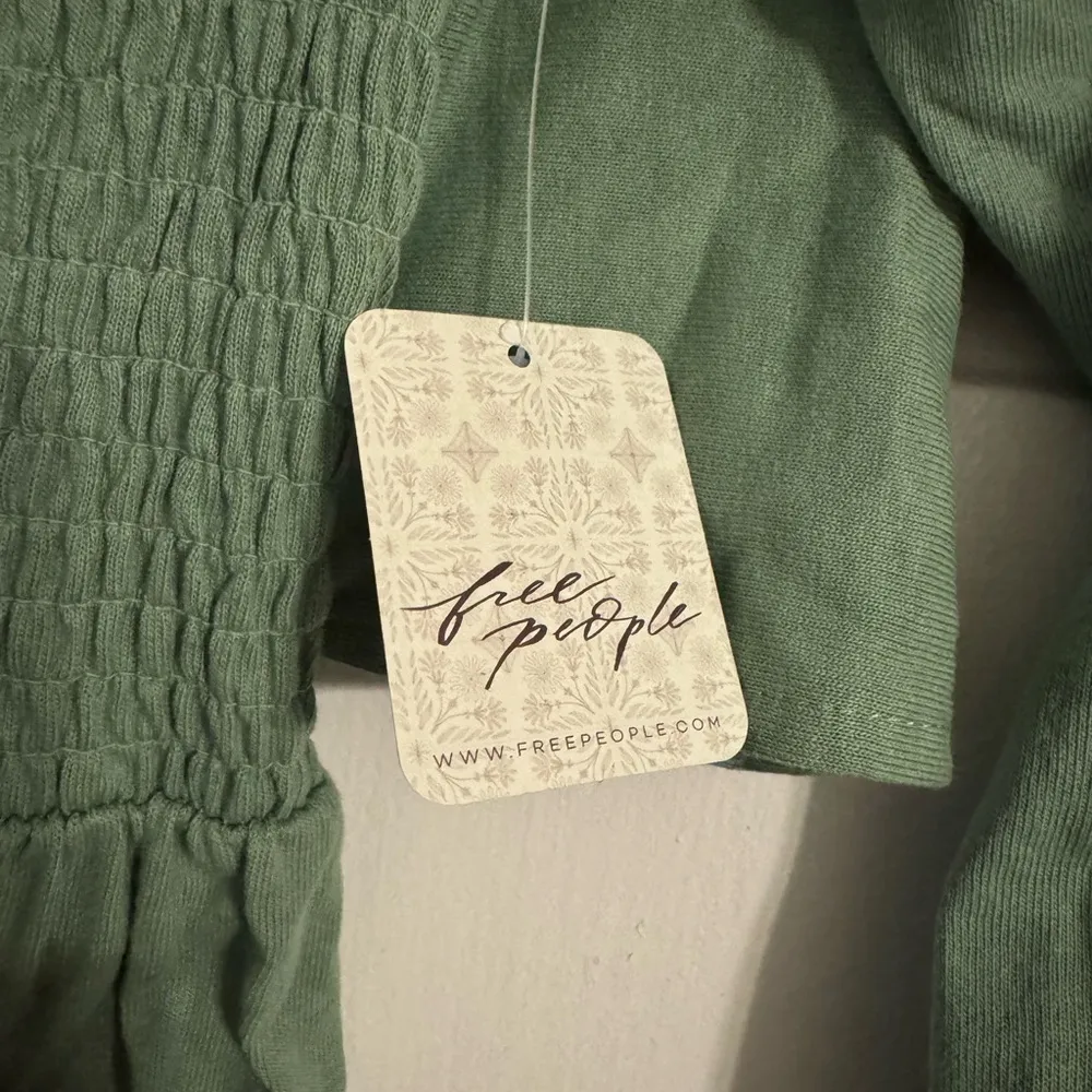 Free People Green Casual Dress - Image 4