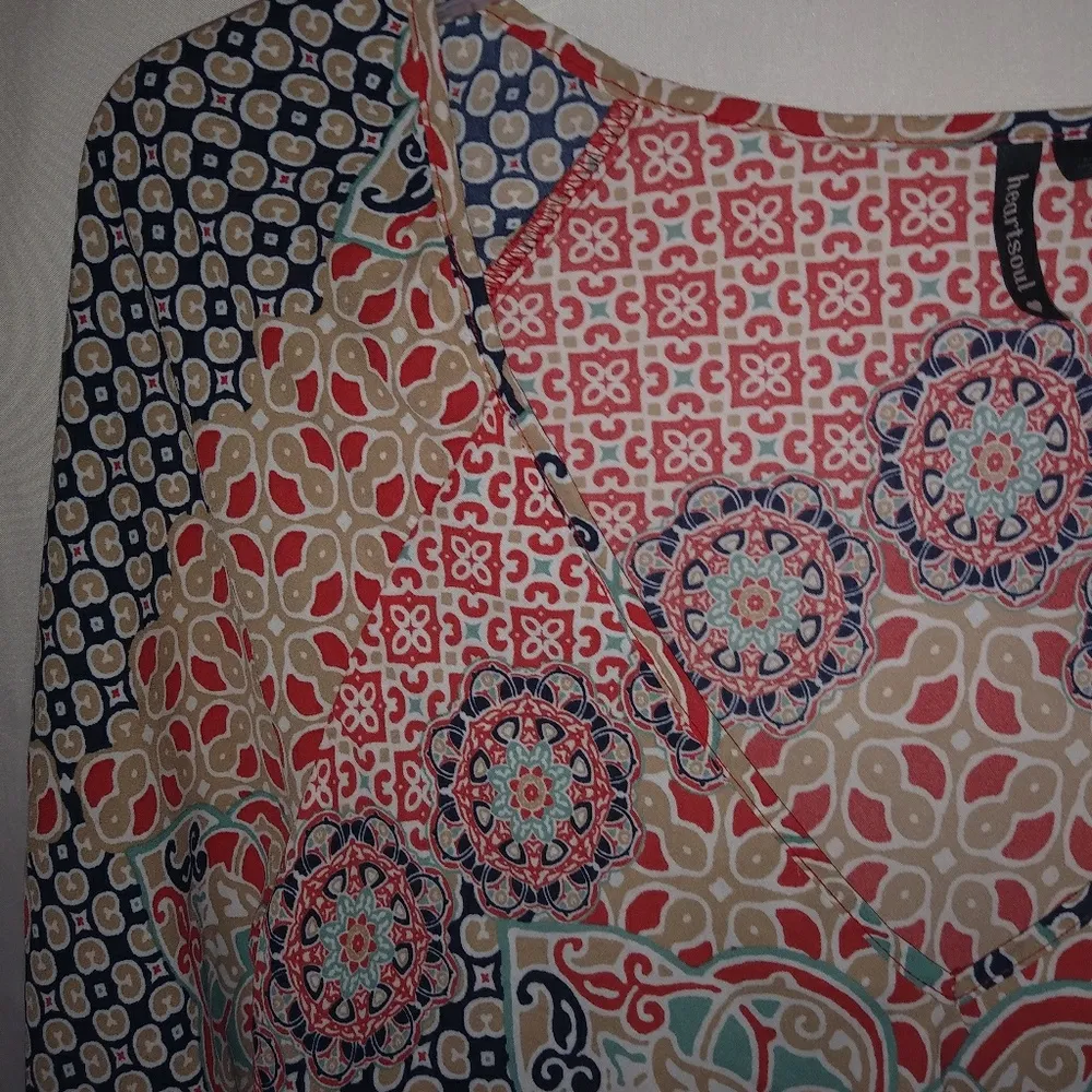 HeartSoul M Boho Bandana Hippie Style Top - Image 2