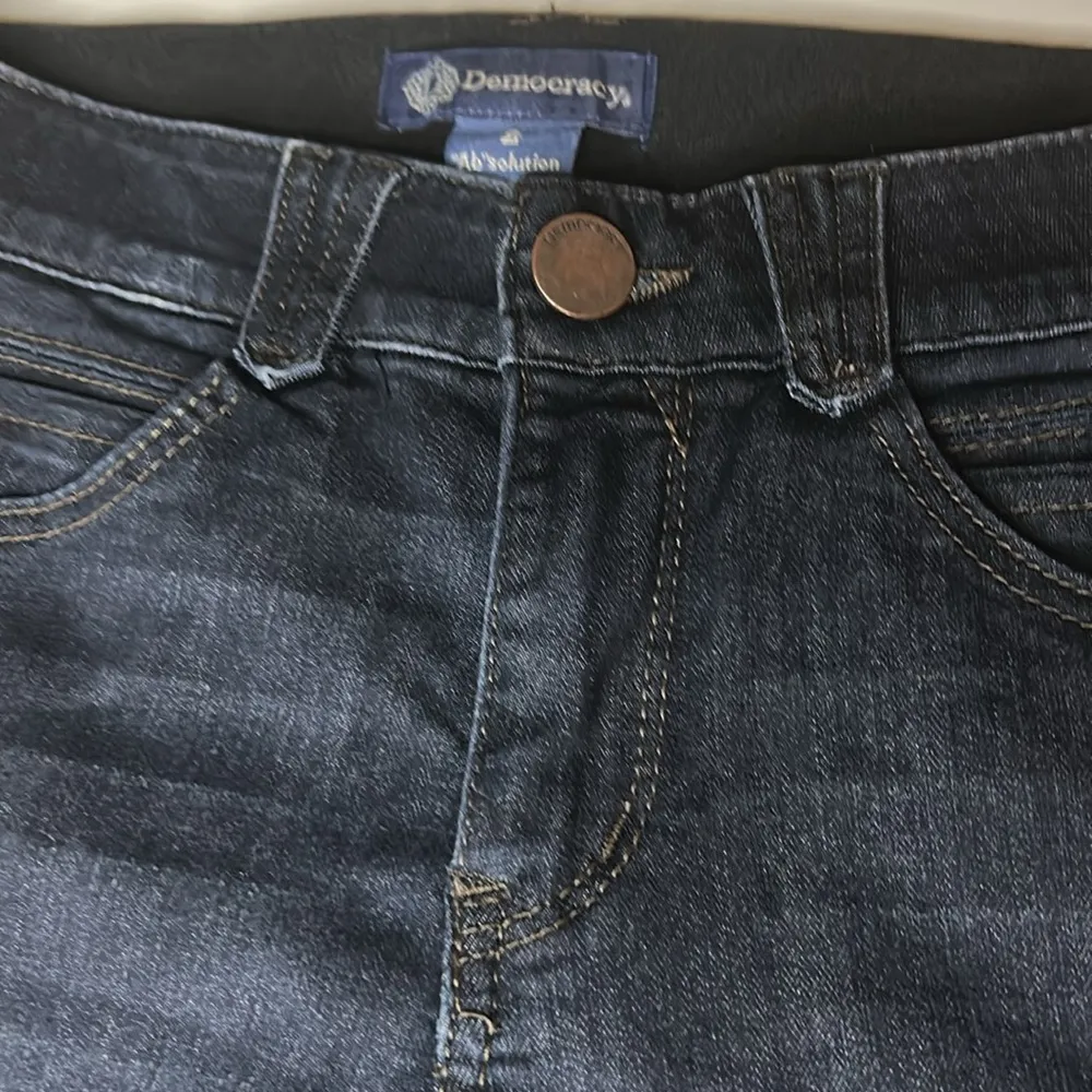 DEMOCRACY "Ab"solution® Booty Lift Jegging Dark Indigo Jeans Women’s Size 2 - Image 5