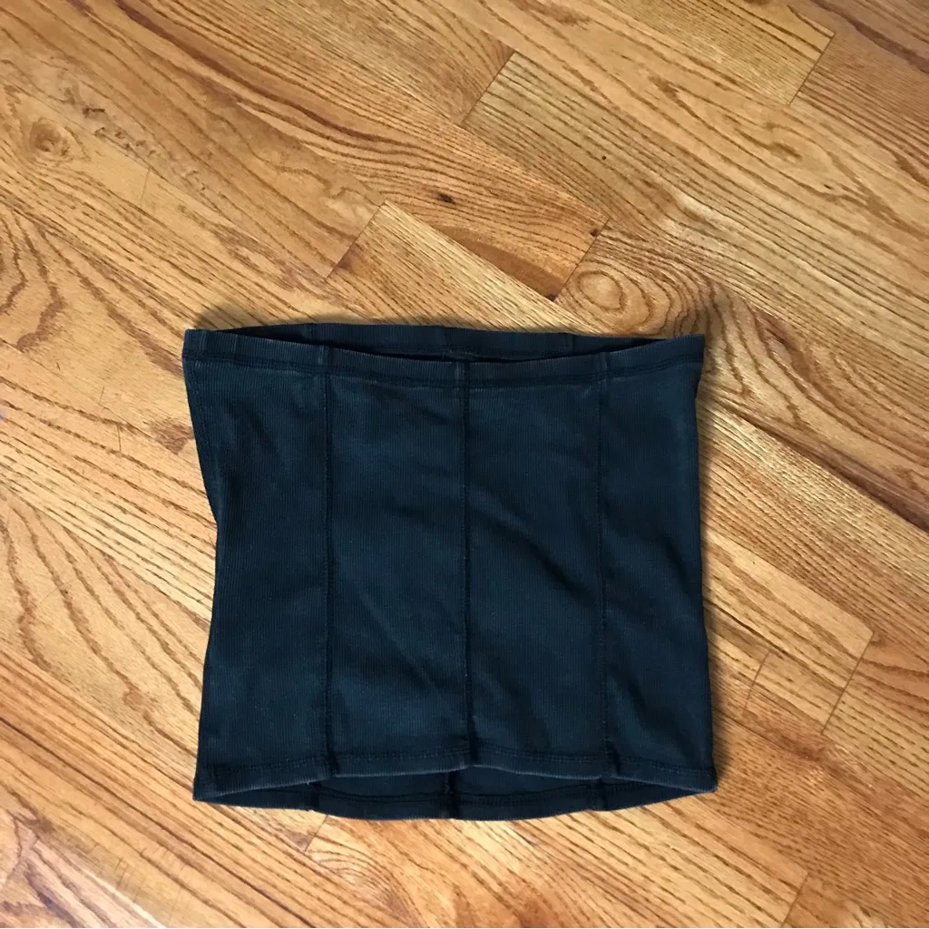 H&M Dark Gray Stretch Tube Top NWT - Image 3