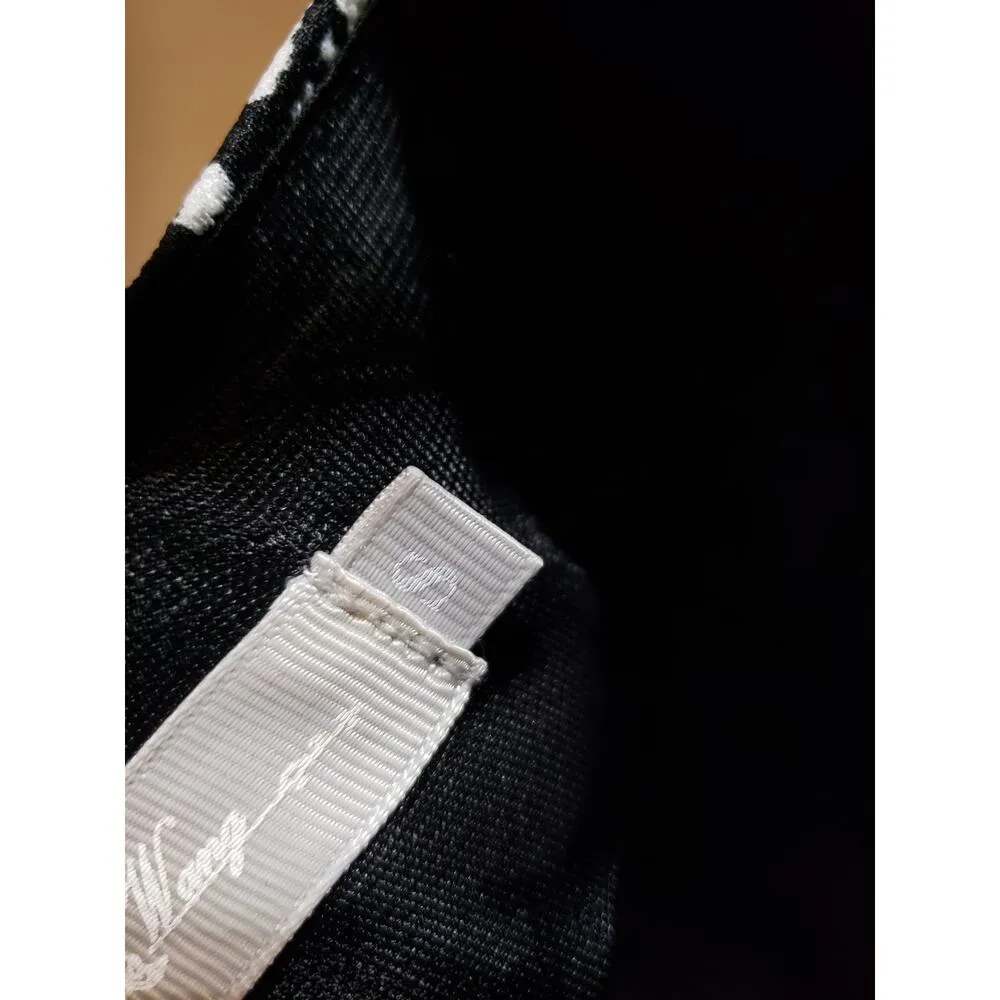 Lucy Wang Black White Abstract Spaghetti Strap Jumpsuit Women's Size S - Image 11