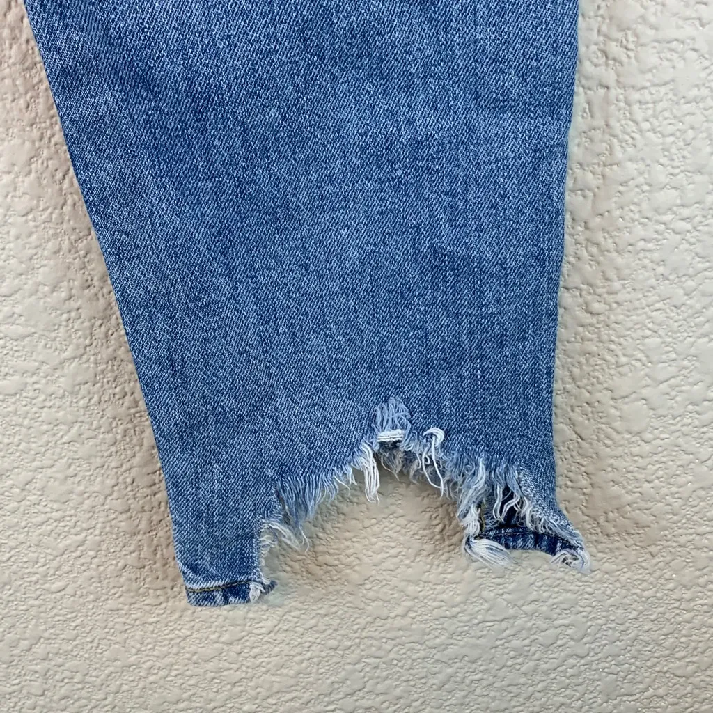 7 for all mankind sz 27 Roxanne ankle light wash distressed high rise causal - Image 5