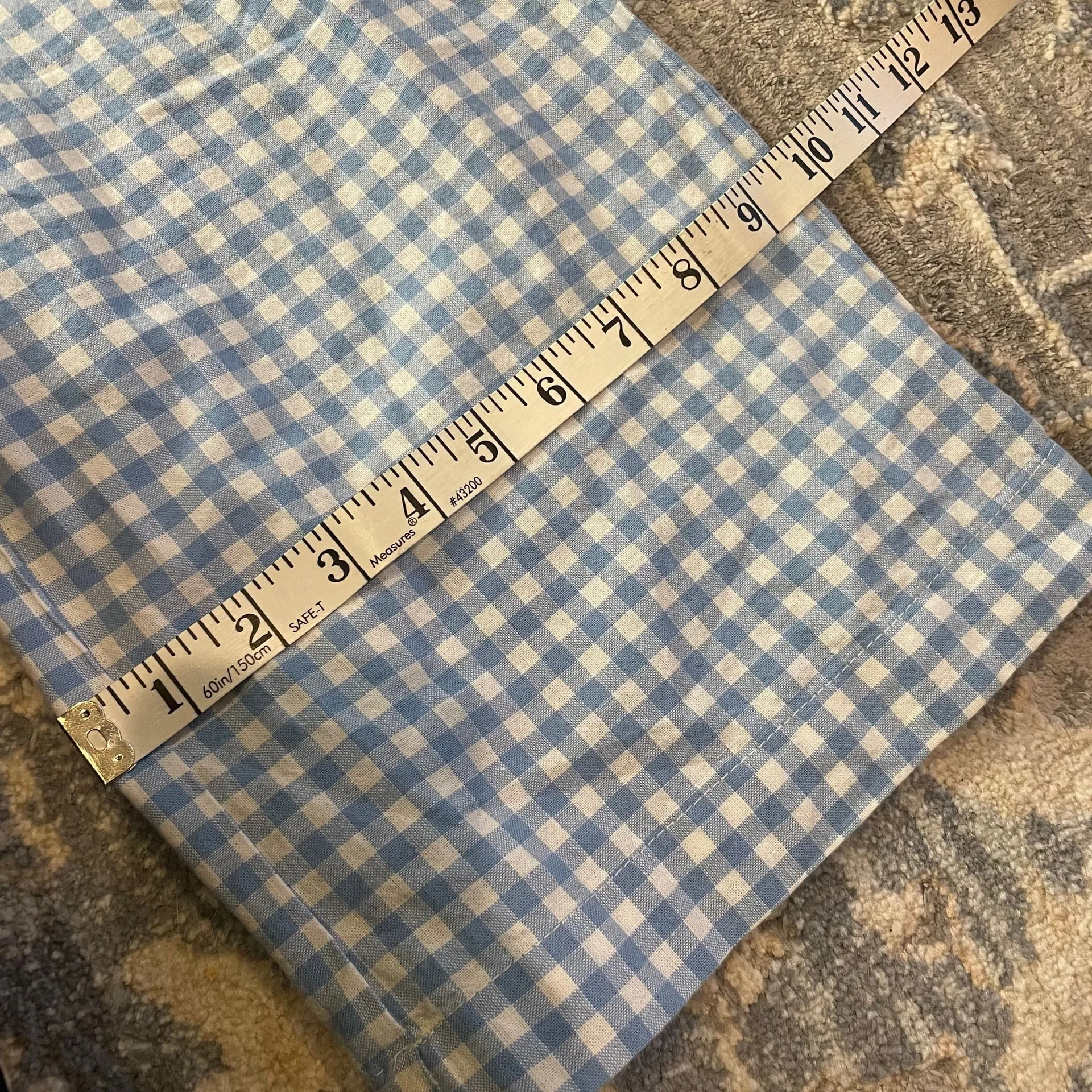 Sincerely Jules Blue Gingham Wide Leg Smocked Jumpsuit S - Image 5