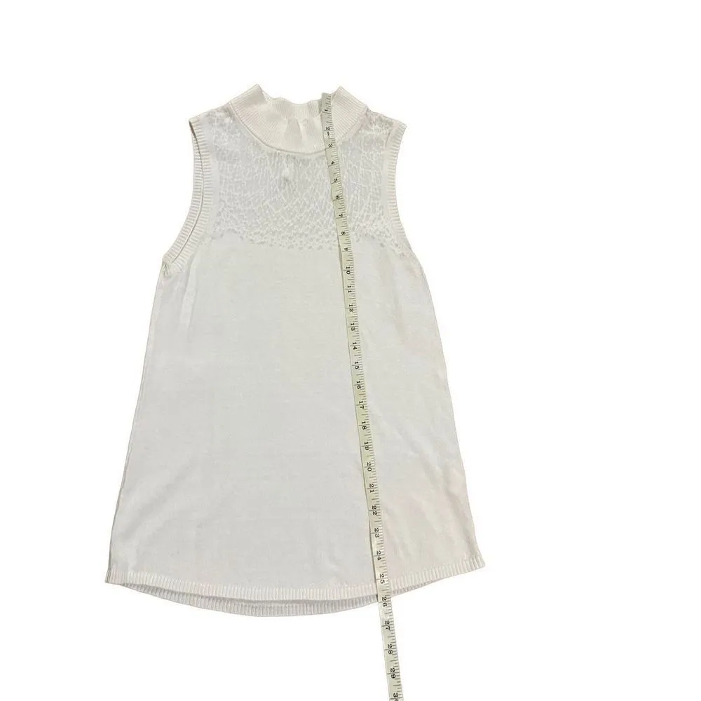 RVCA Eyefix Tunic in Vintage White sz Small sleeveless tank - Image 6