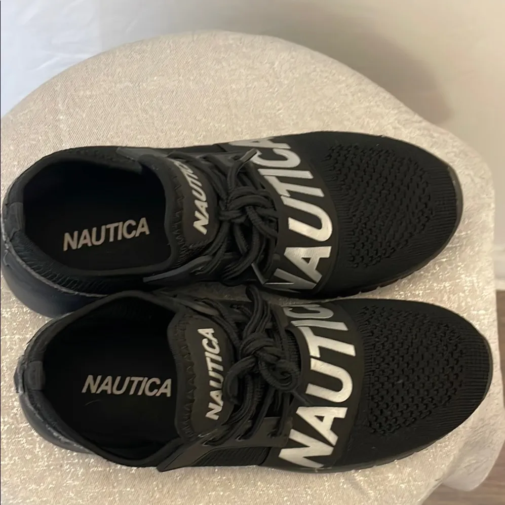 🖤 Nautica Adorn Black Knit Sneakers – Women’s Size 5.5         (D6)..? - Image 6