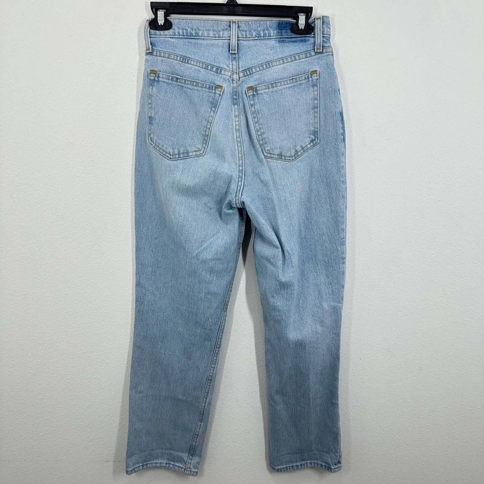 Abercrombie & Fitch 90s Straight Ultra High Rise‎ Curve Love Jeans Distressed - Image 8