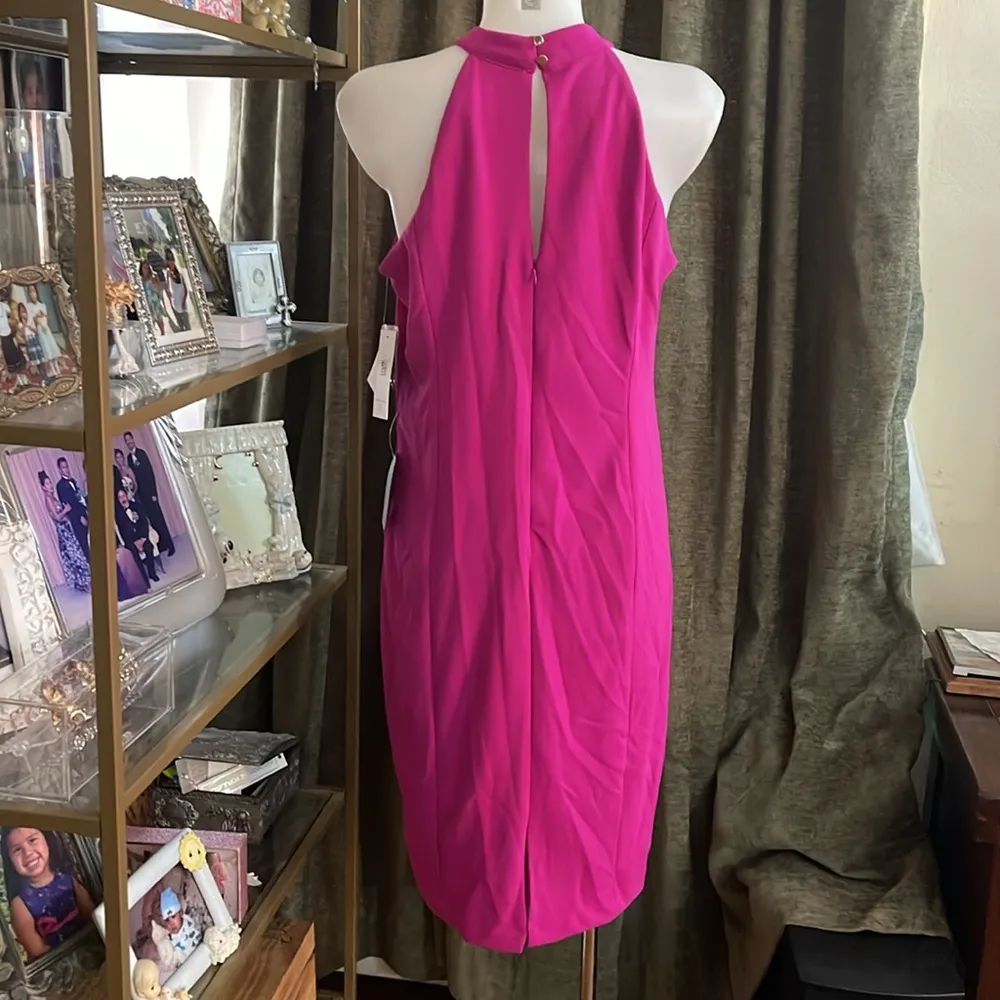 Julia Jordan Twist Halter Neck Sleeveless Stretch Crepe Sheath Dress $119 - Image 5