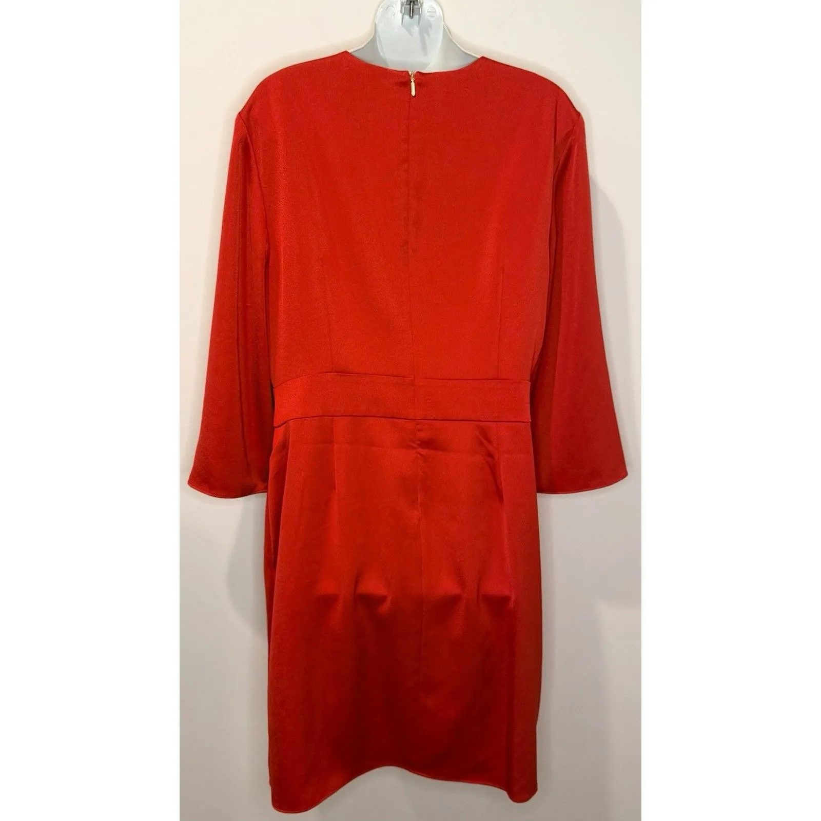 MSRP $248 Trina Turk "Moment" Dress Red Holiday Party V Neck Size 16 NWT!! - Image 3