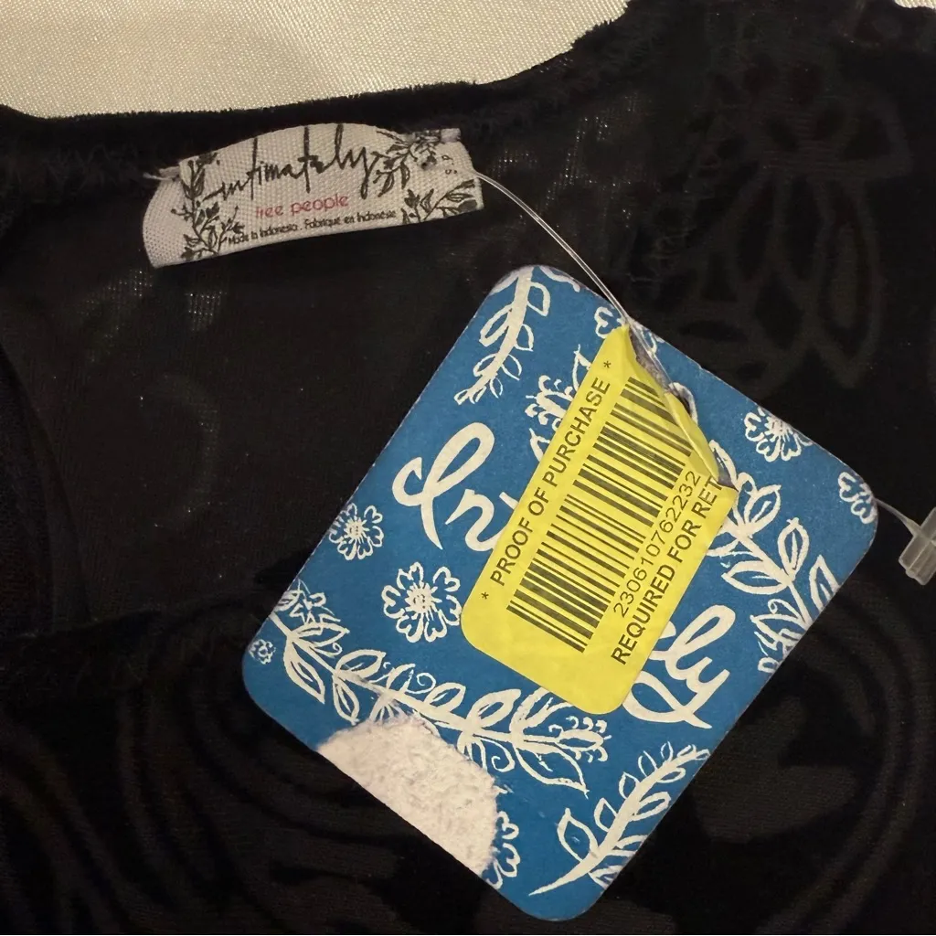 Intimately Free People Burnout Babe Mini Dress Velvet Black Small Whimsigoth New - Image 11