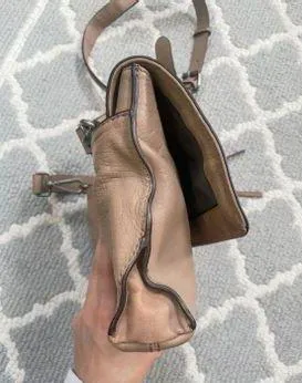 Treasure&bond Beige Leather Crossbody Bag - Image 5