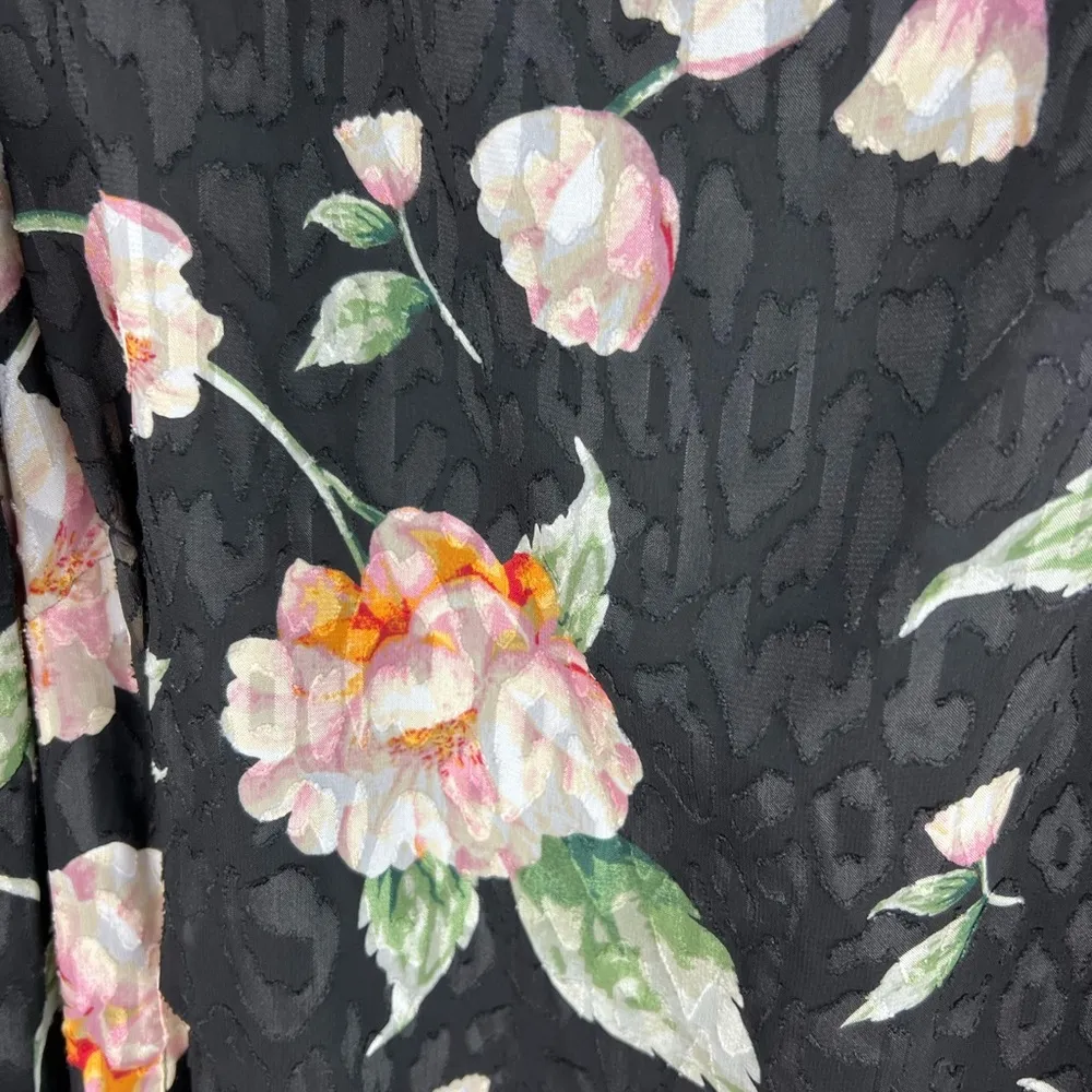 Jessica Howard plus floral sheath black leopard print 22W dress above knee - Image 3