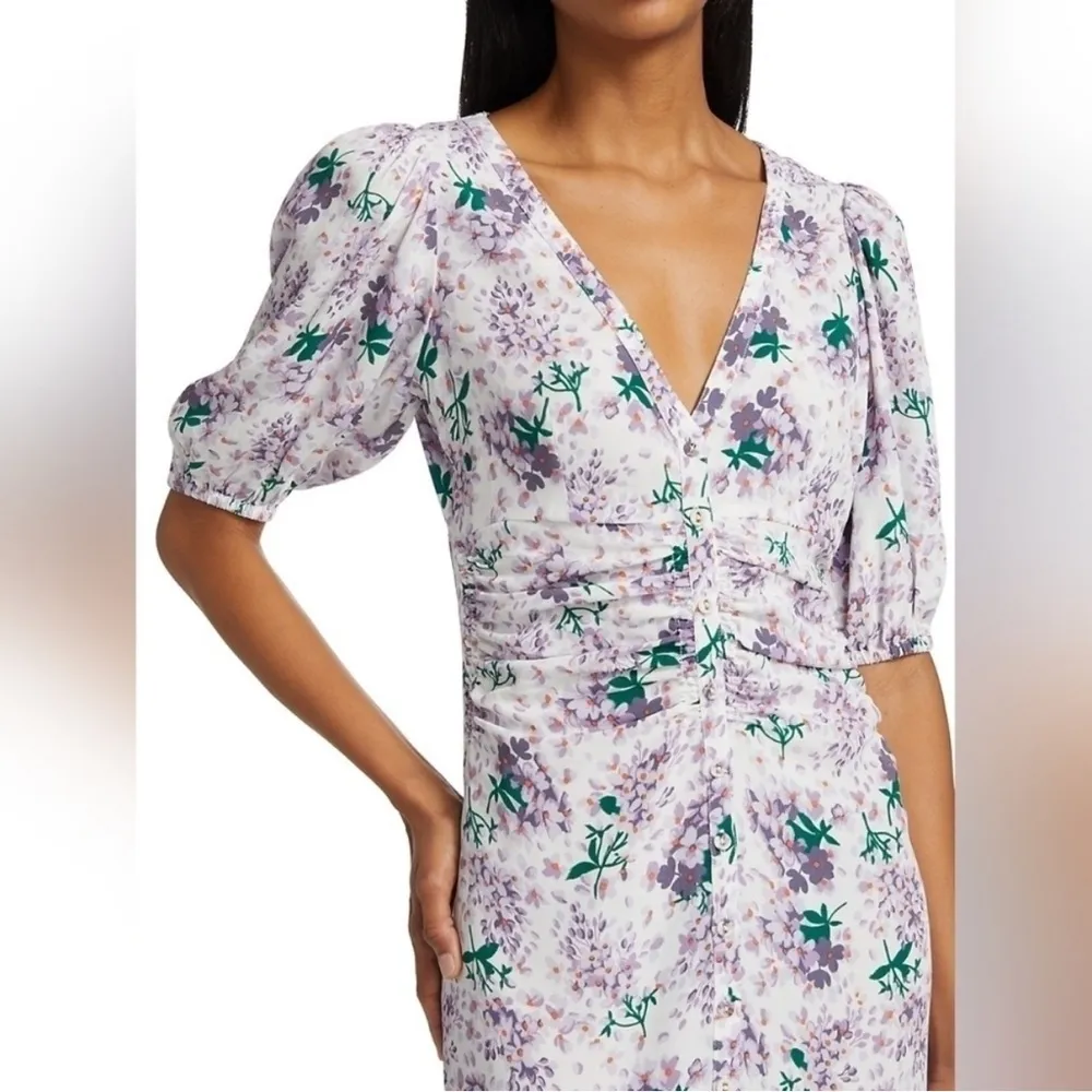 NWT ByTimo Maxi Dress XL Summer Floral Purple Garden Party - Image 5