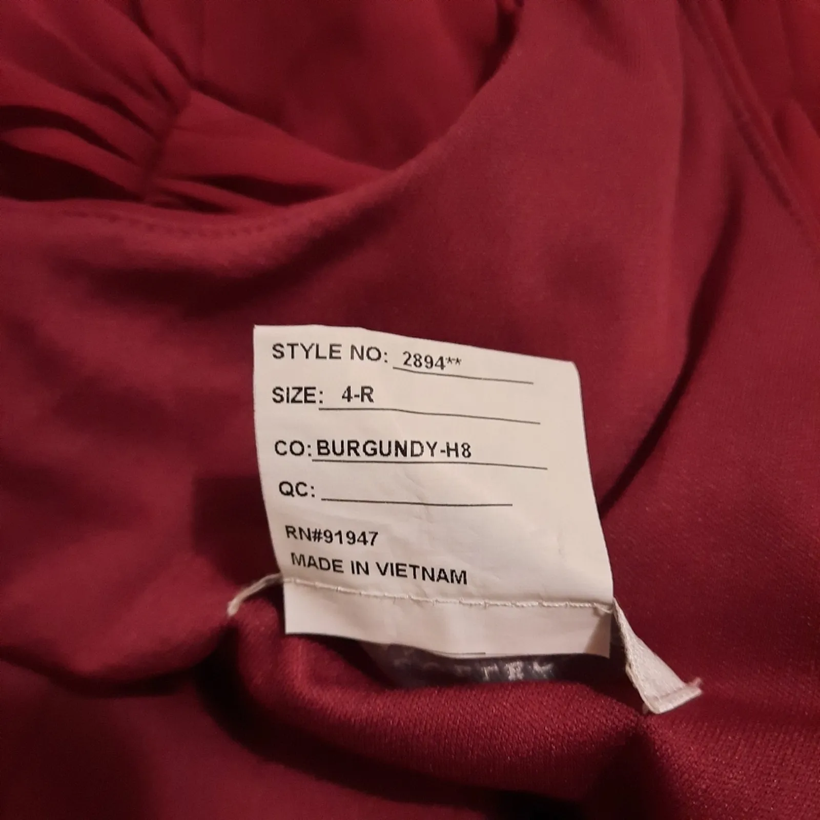 Dessy Collection Formal Evening Gown Womens Size 4 Burgundy Dress Bridesmaid Red - Image 8