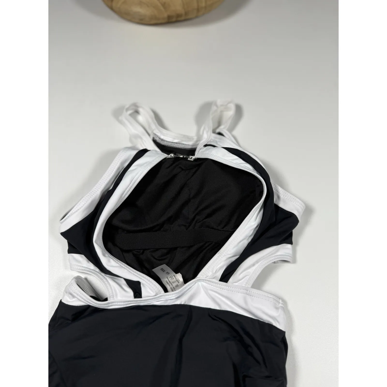 Holipick Black & White Cut Out Swimsuit Women's‎ Size XXS NEW Beach Resort - Image 5