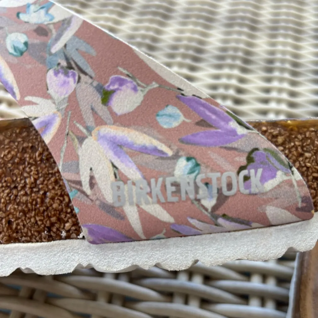 Birkenstock Gizeh Soft Footbed Floral Sandals 37 summer‎ vacation beach outdoors - Image 3