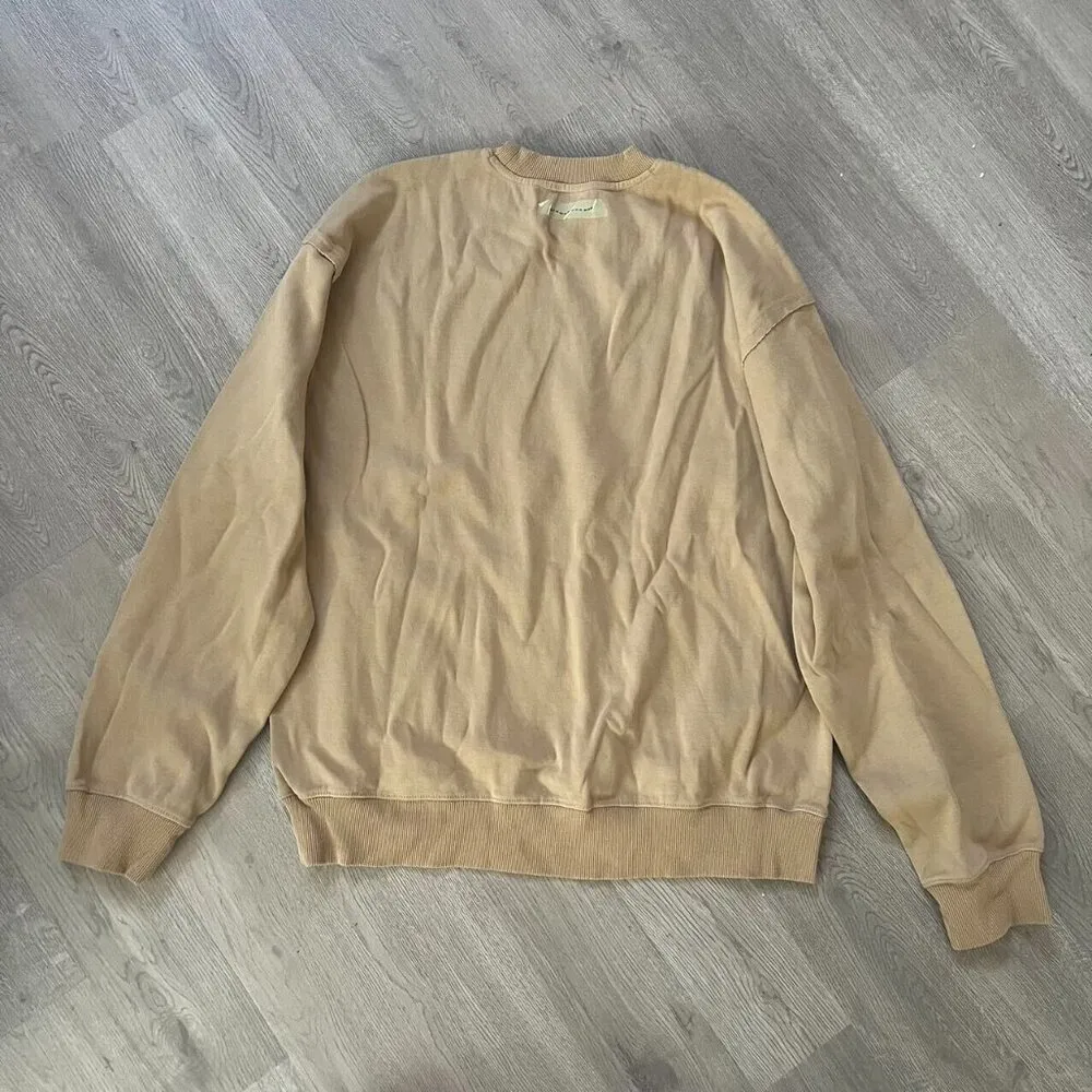 Ader Error Sweatshirt Size A1 Mask Tape Beige Unisex Tan - Image 8