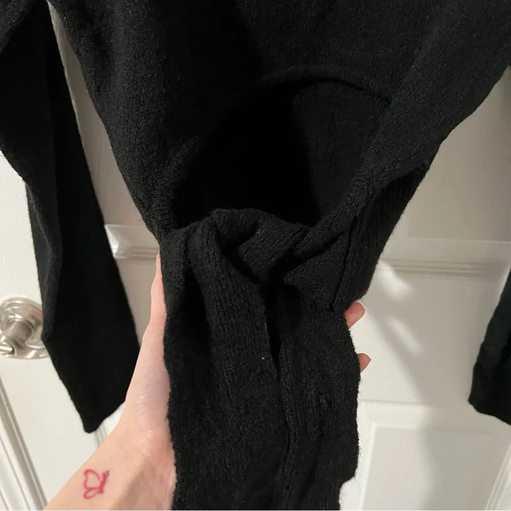 Glassons Black Knit Sweater Open Back - Image 5