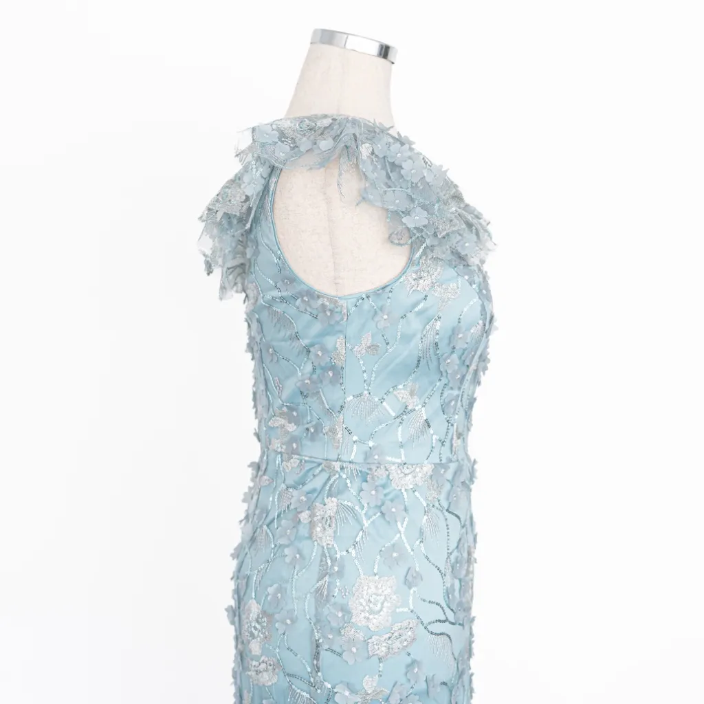 Eliza J - V-Neck 3D Flower Sleeveless Gown - Image 16