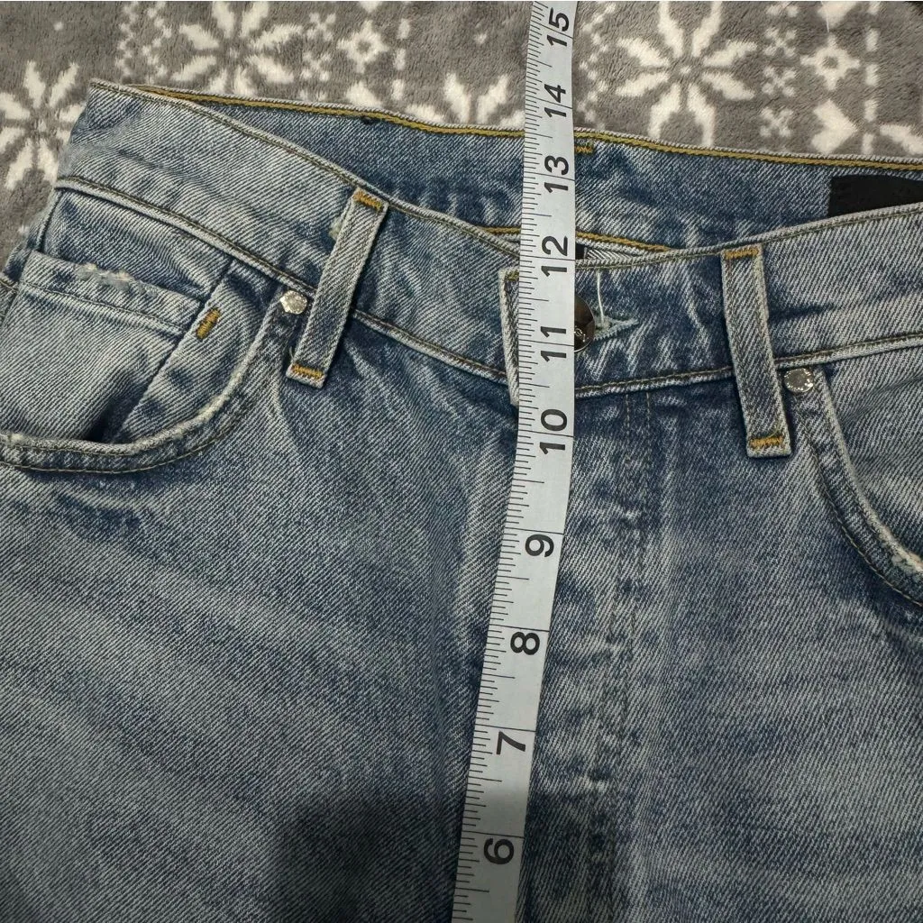 New Goldsign Lawler High Waisted Jean In Blue Blyth Button Fly Size 24 - Image 11