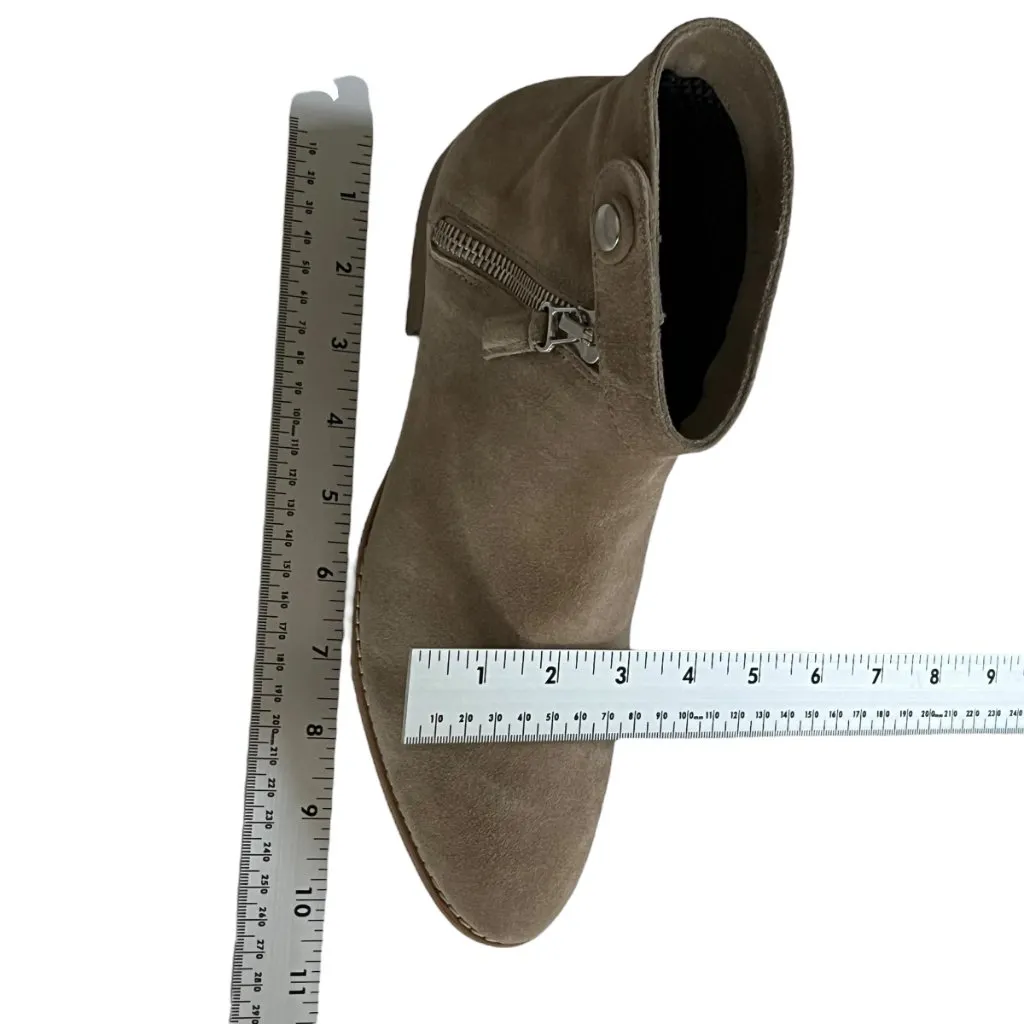 Aquatalia Suede ankle boots 9 Weatherproof Suede Booties Rose Tan Neutral $495 - Image 10