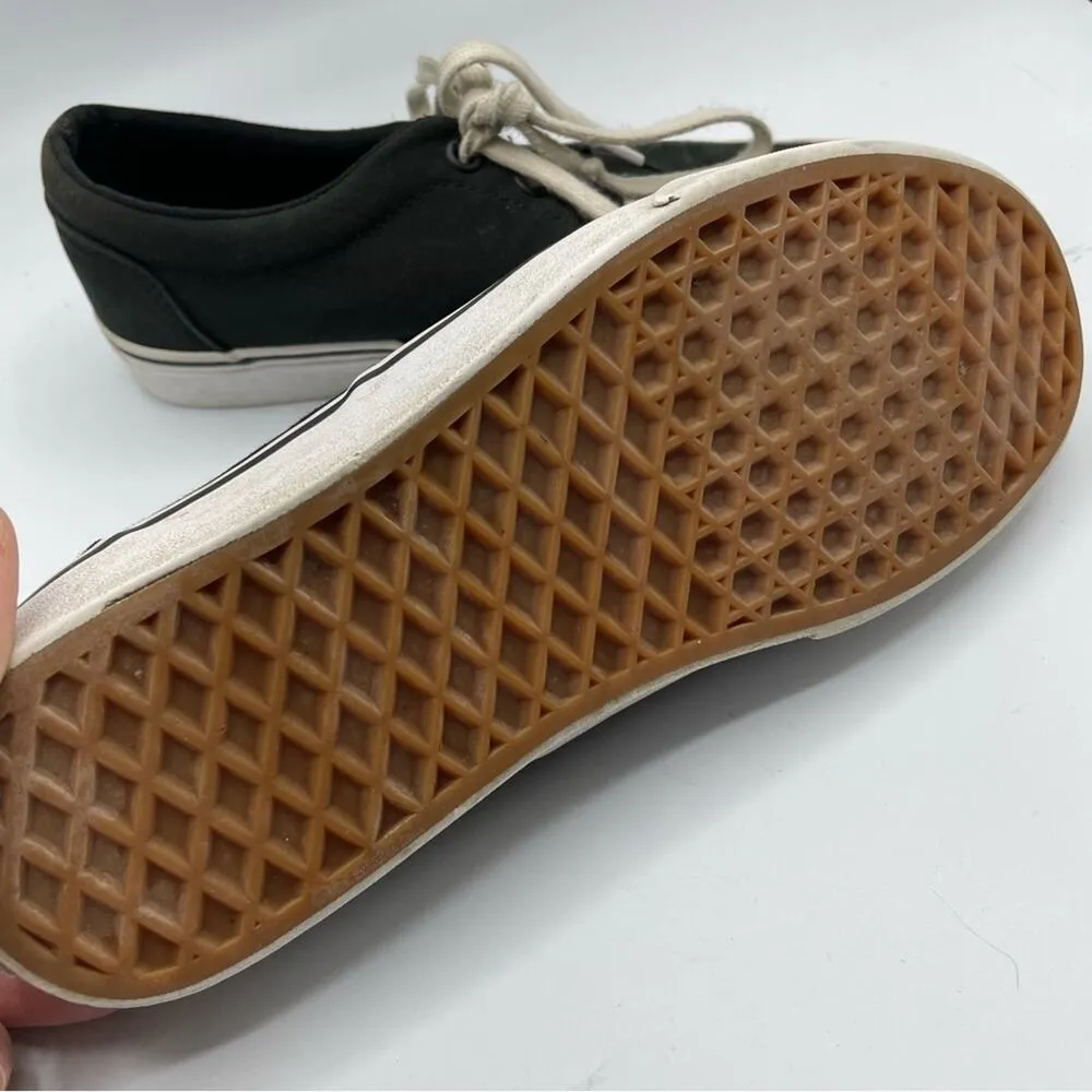 Vans Black Canvas Classic Lace Up Sneakers Womens 8 Comfort Shoes Skater - Image 3