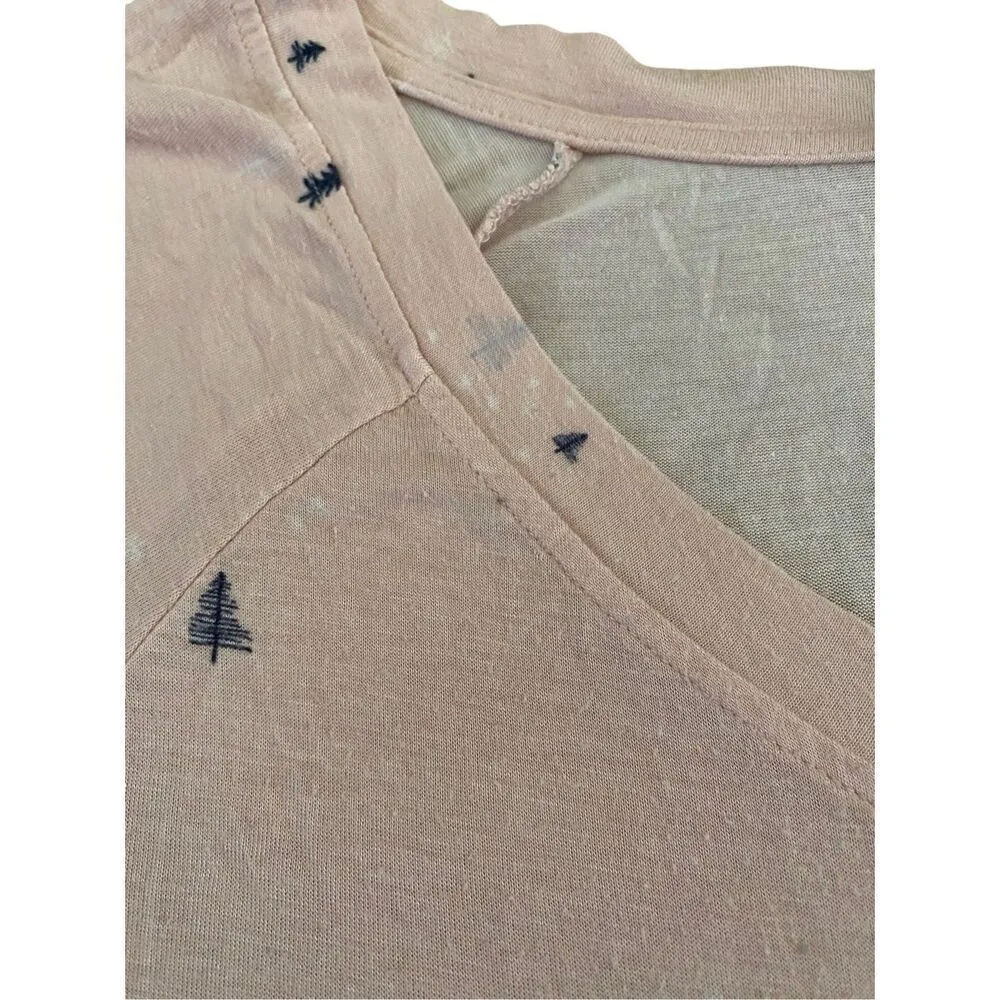 Flawed Honeydew Lounge Sleep T Shirt Sleepwear Pajamas Green - Image 5