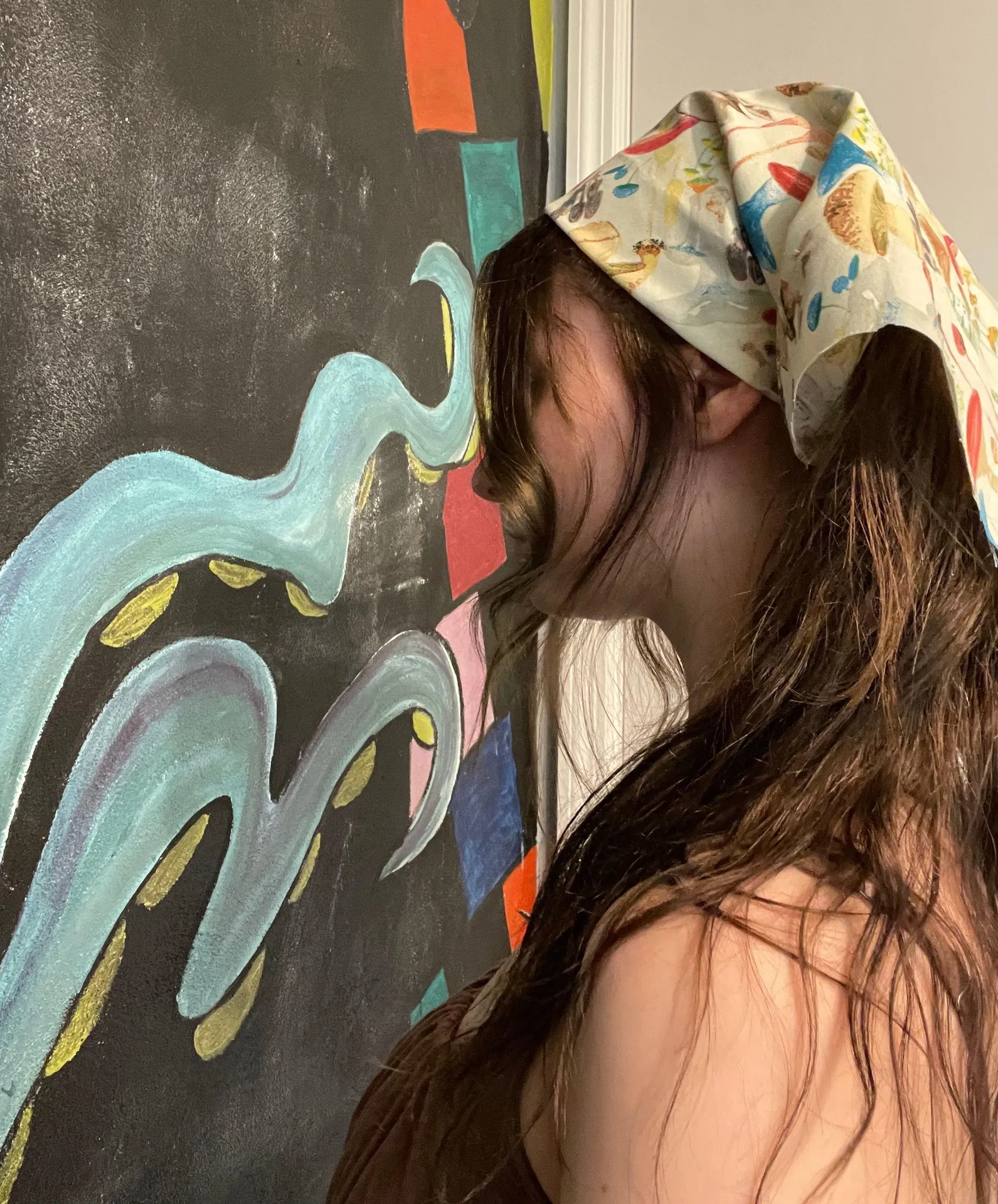 mushroom bandana Tan - Image 2