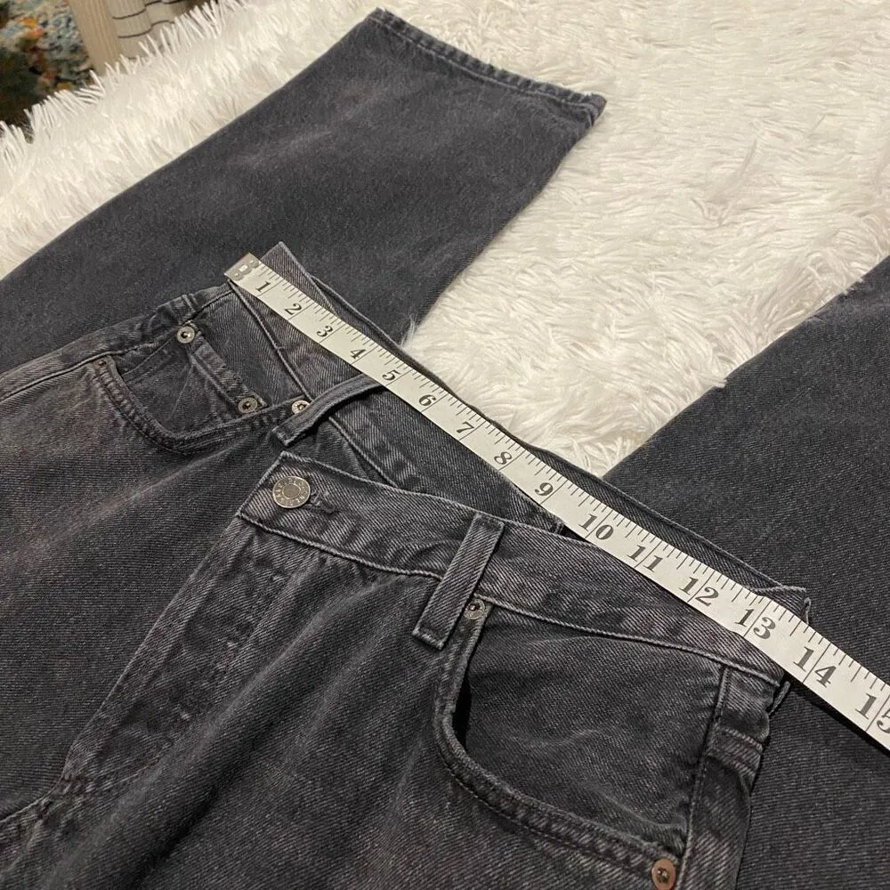 Agolde Criss Cross Jean in Black Size 25 - Image 4