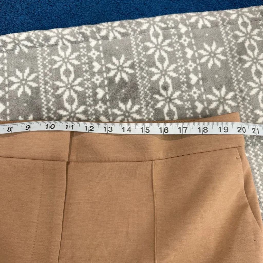 NWOT Ann Taylor The Straight Pant in Double Knit Natural‎ Caramel Size 18 - Image 9