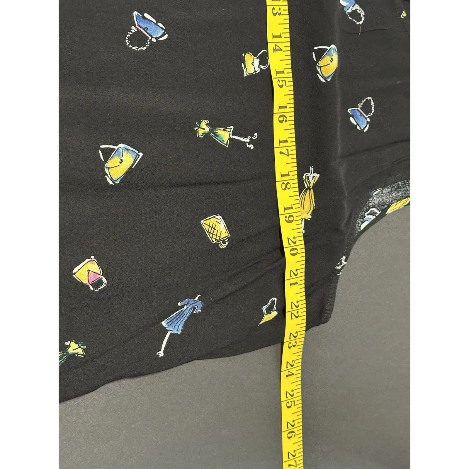 Vintage California Krush Sleeveless Floral Button Front Collared Dress 2X Black - Image 6