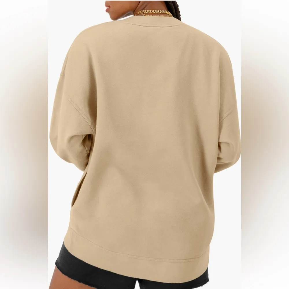 Champion Women’s Vintage Wash Oversize V-Neck Pullover - Image 2