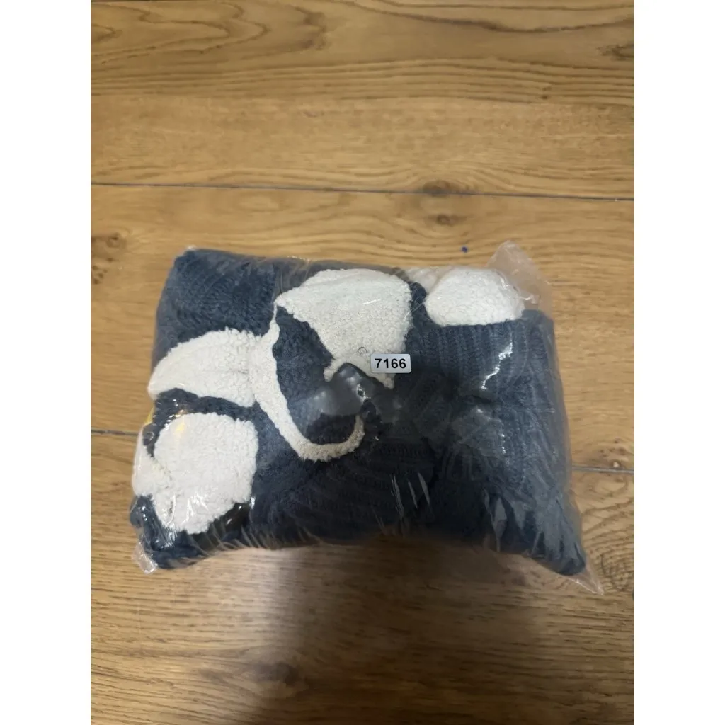 Cabelas Women's Knit Button Cardigan Sweater Jacket Teal Blue Size S Sherpa Hood - Image 14