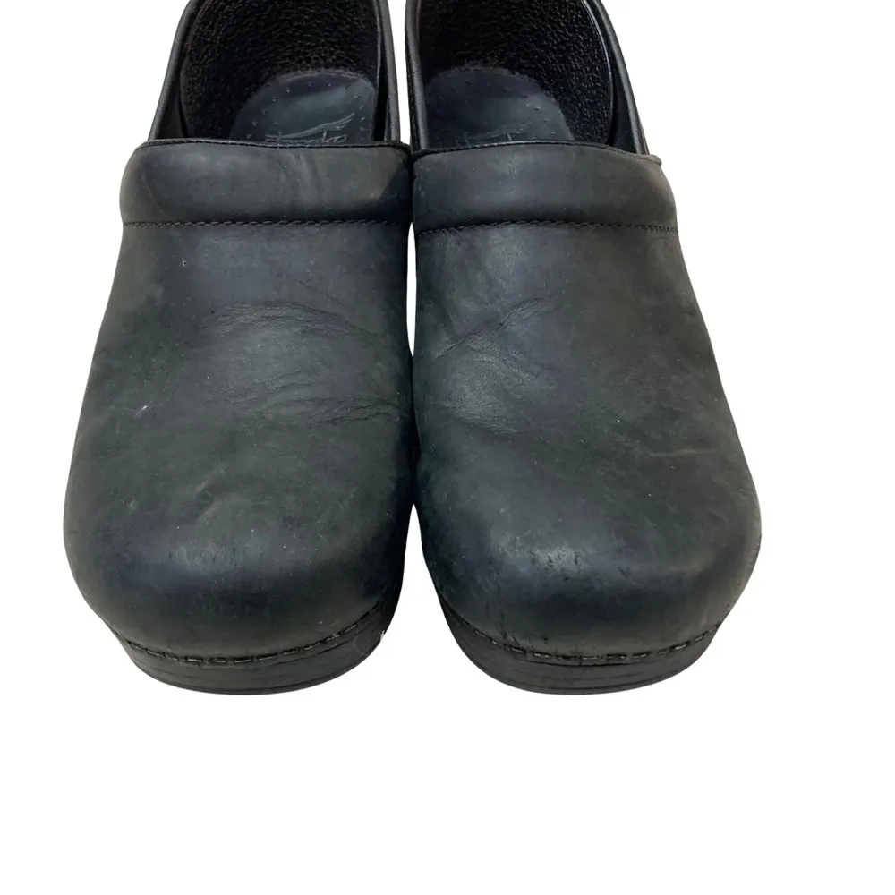 DANSKO WOMENS SHOES SZ 41‎ US 10.5 BLACK PROFESSIONAL CLOG NURSING SLIP ON - Image 3