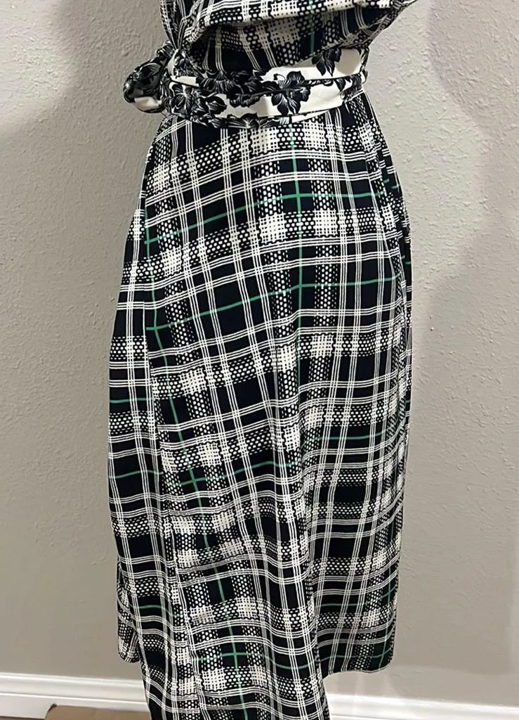 Eloquii plaid button up tie waist shirt dress - Image 6