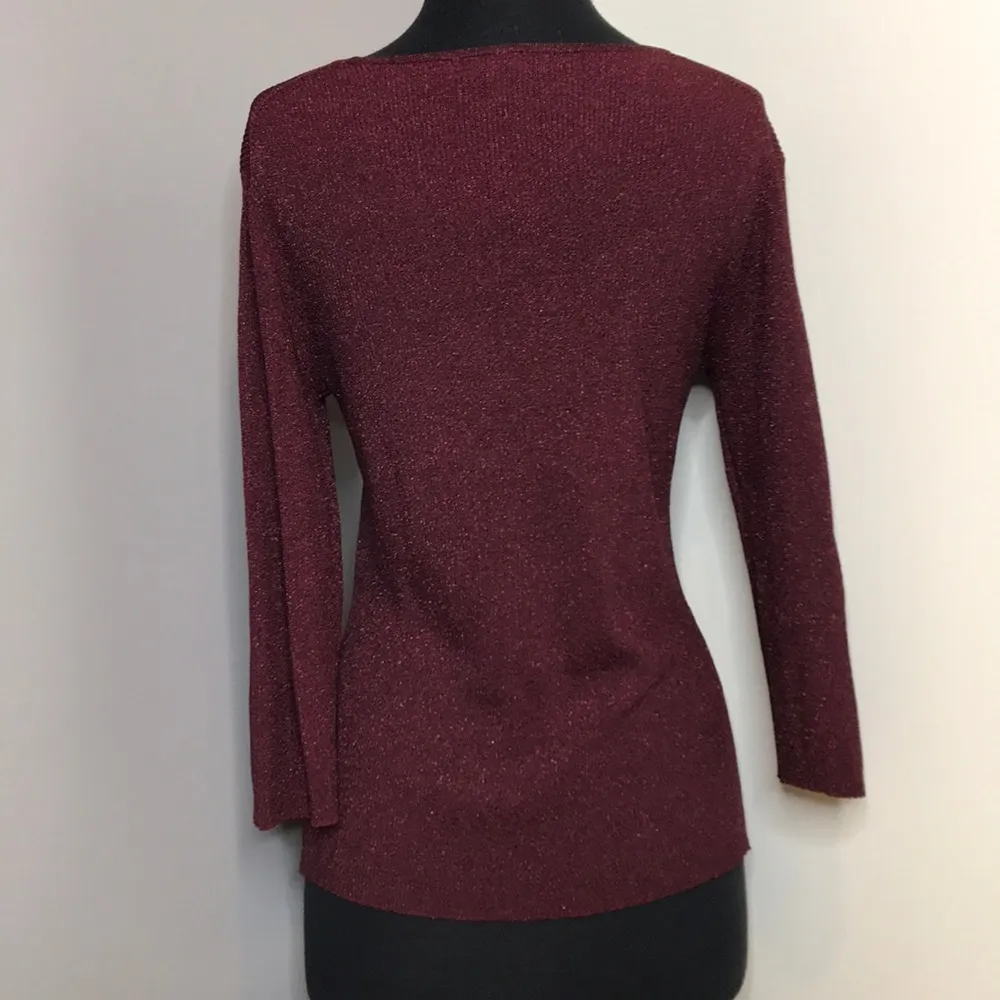 Coldwater Creek Simply Sparkly Red Top - Image 3