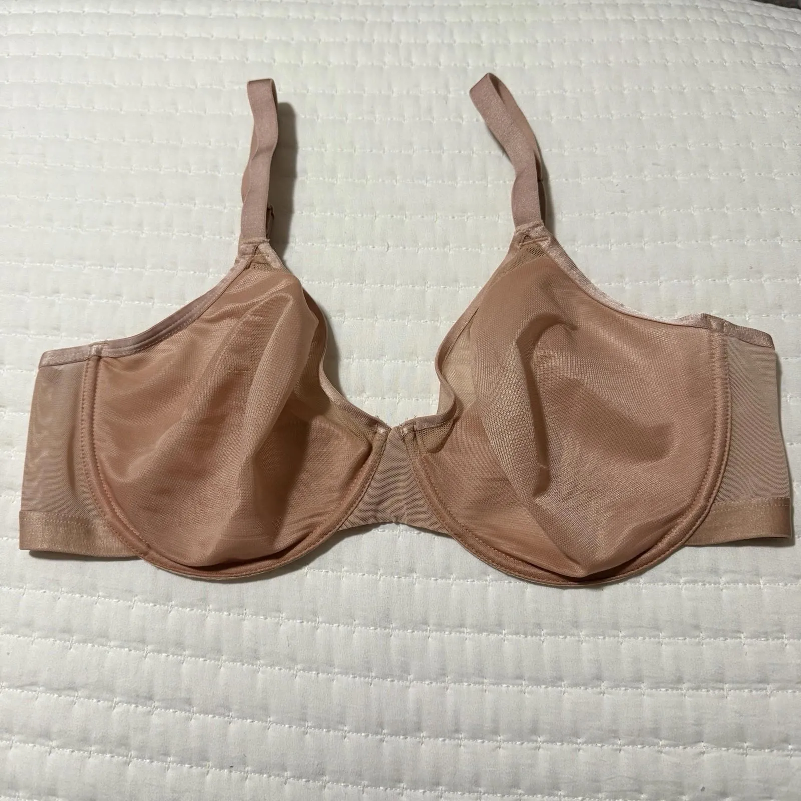 Soma Unbelievable Lift Unlined Perfect Coverage Bra 40C Hush Pinkish Blush Nude - Image 11