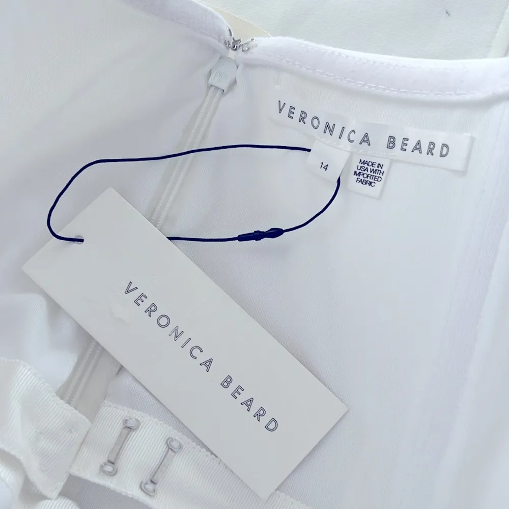 Veronica Beard Nabi WHITE Strapless Midi Dress in White, Size 14 New w/Tag $698 - Image 13
