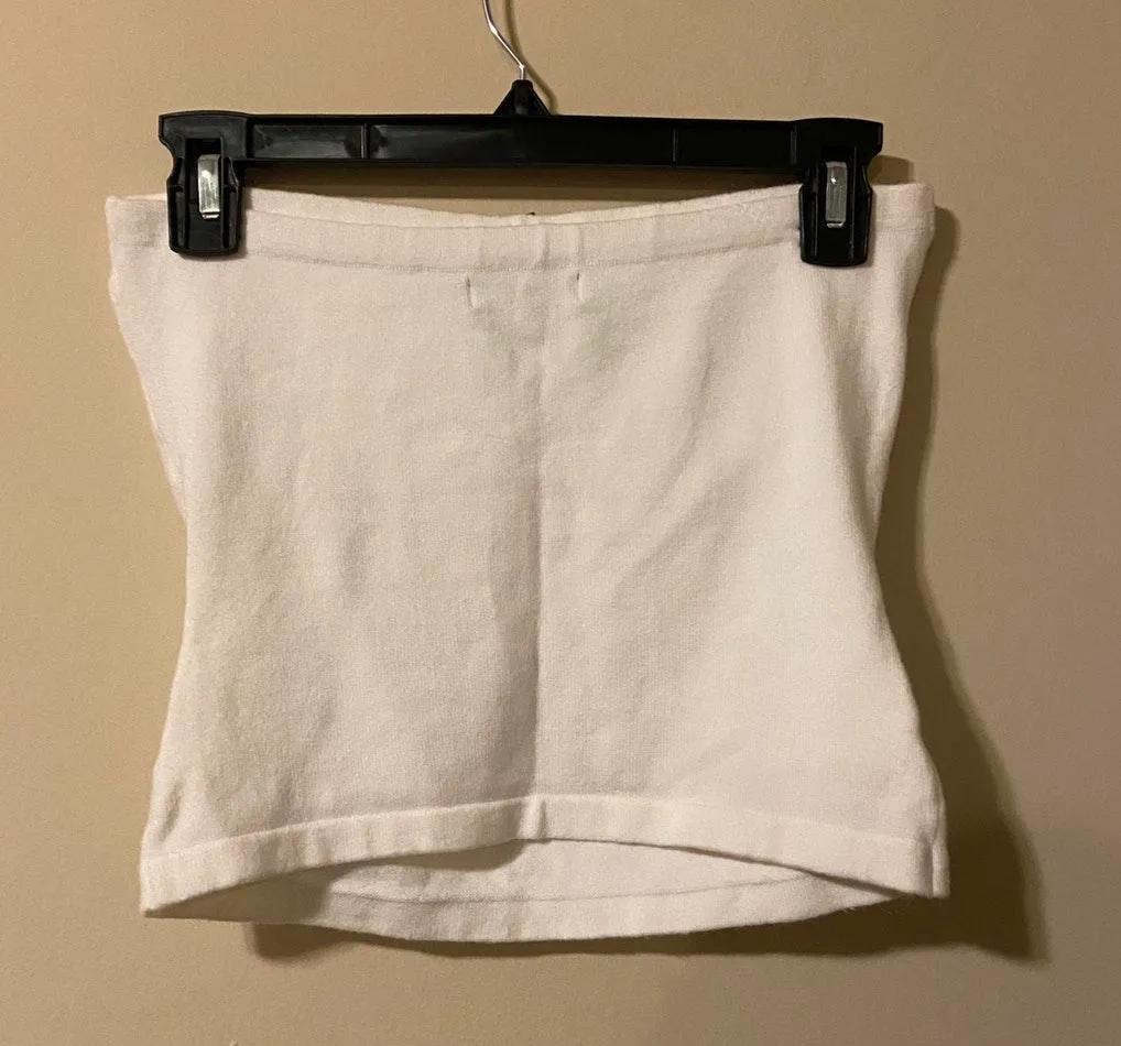Frenchi Y2k White Tube Top Medium - Image 2