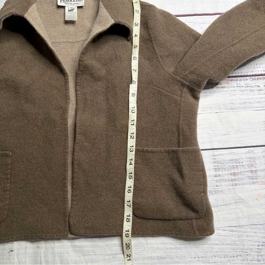 Pendleton Tan 100% Merino Wool Size MP - Image 11