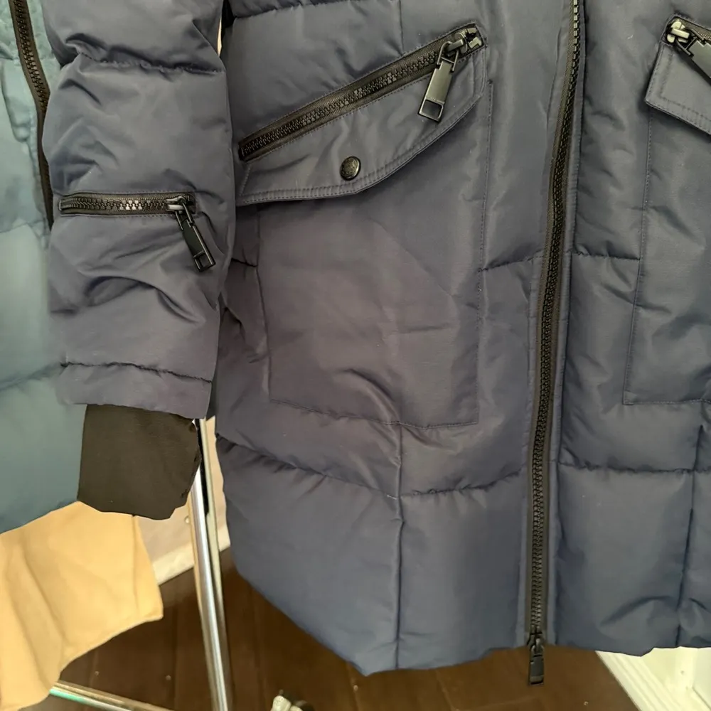 Rebecca Minkoff Navy Blue Puffer Jacket - Image 4