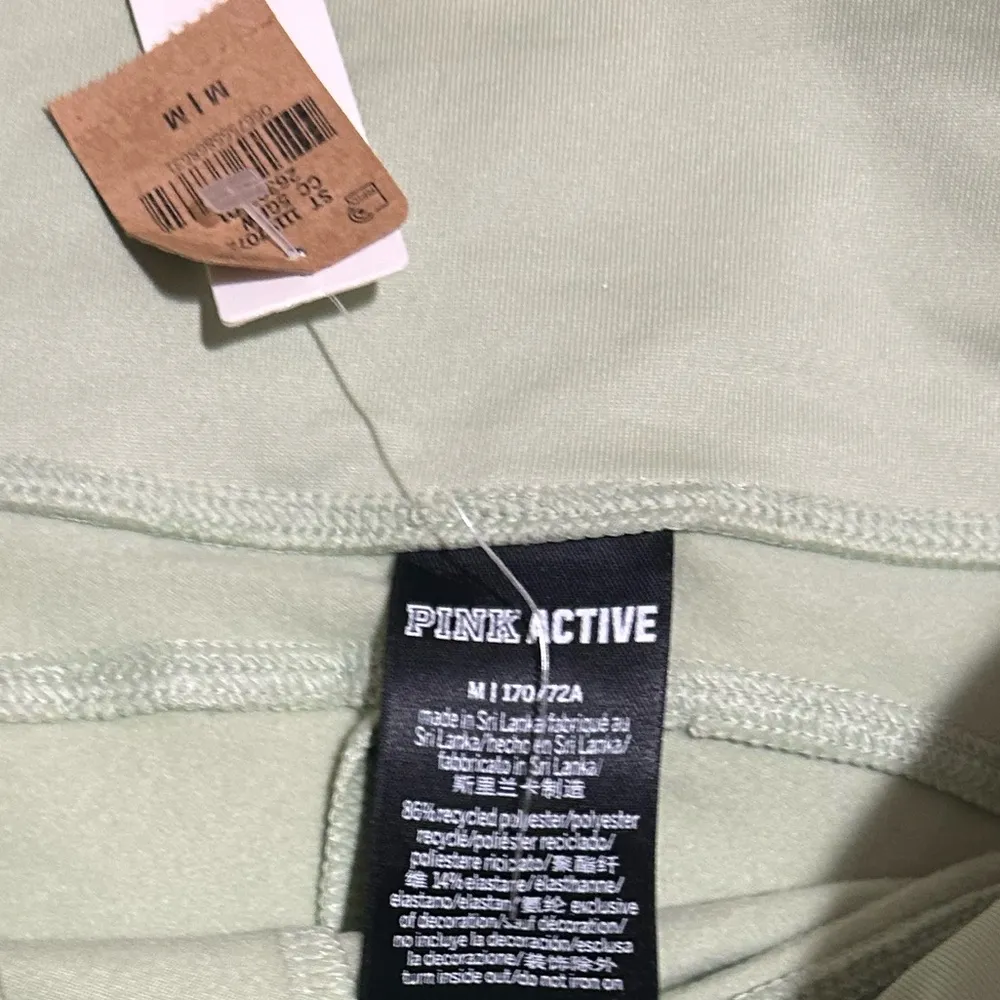 Pink Victoria's Secret ACTIVE High Waist Length Varsity Legging Lime-Green SzM - Image 3